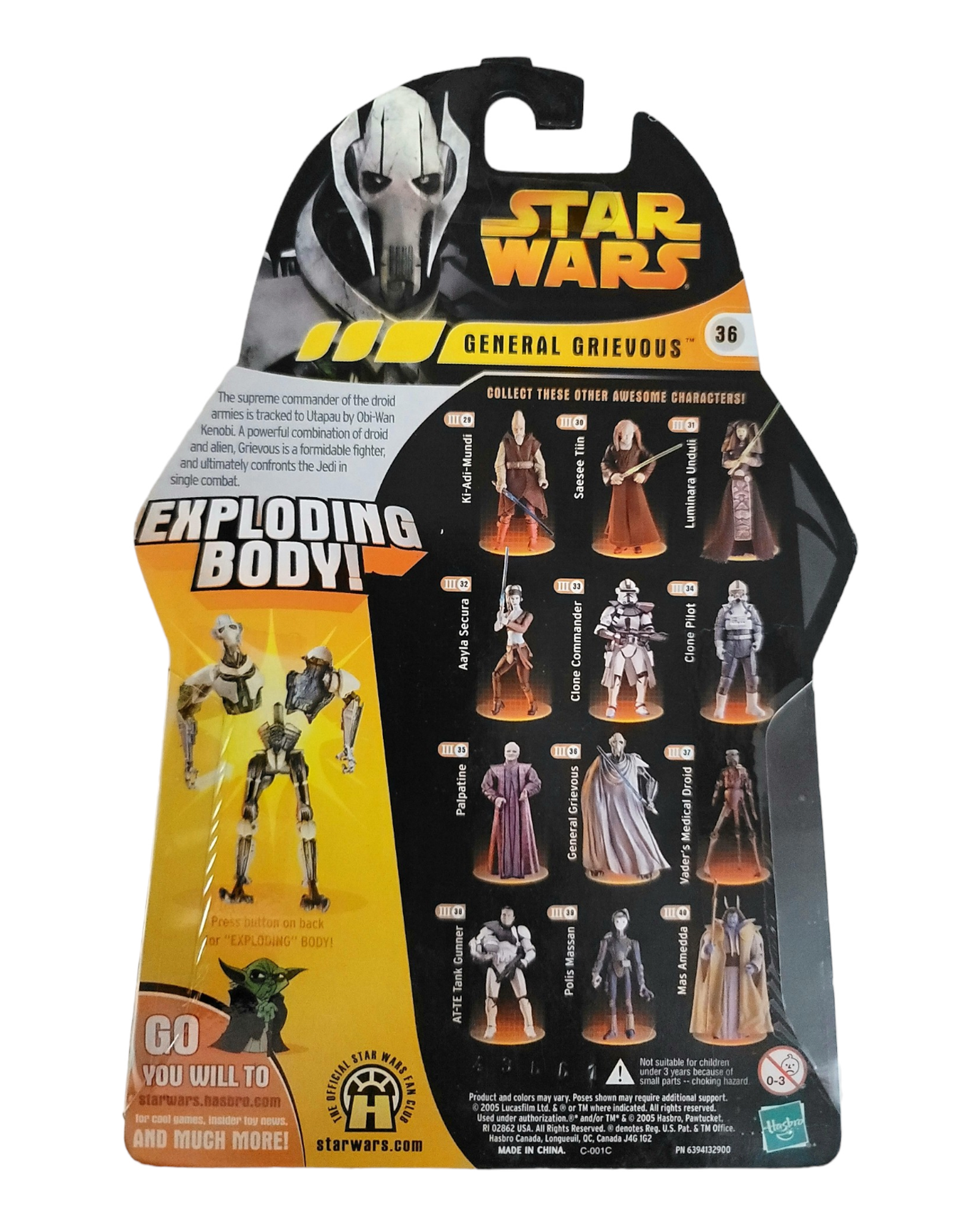 Star Wars ROTS #36 General Grievous, Hasbro '05