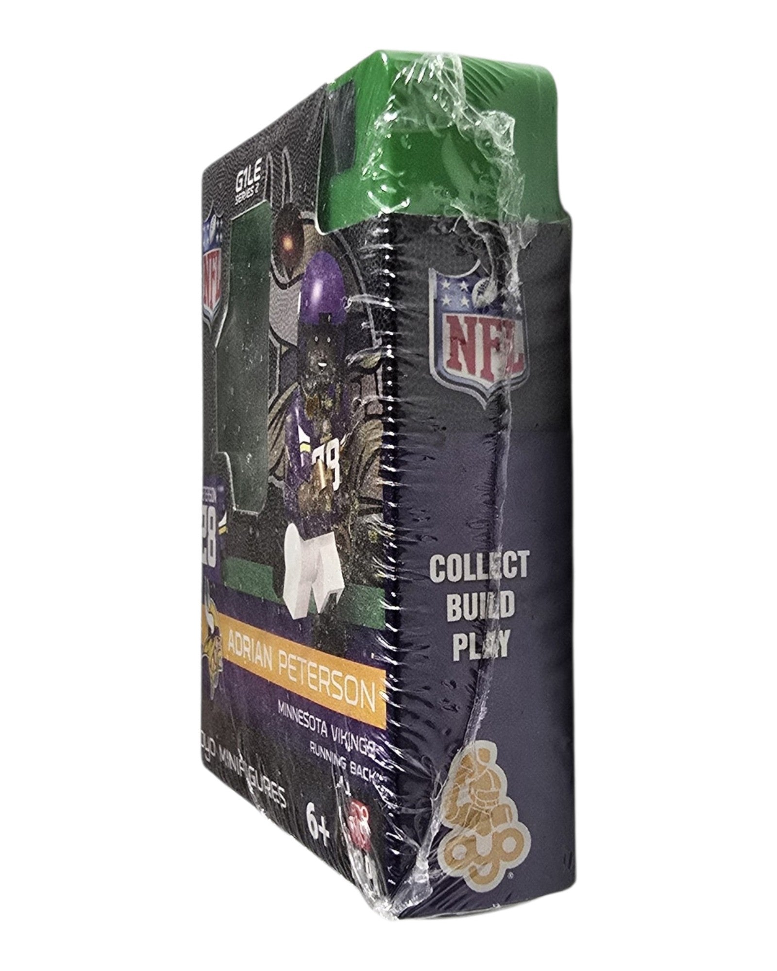 NFL OYO Minifigures Adrian Peterson, OYO Sportstoys '13 — right edge of package