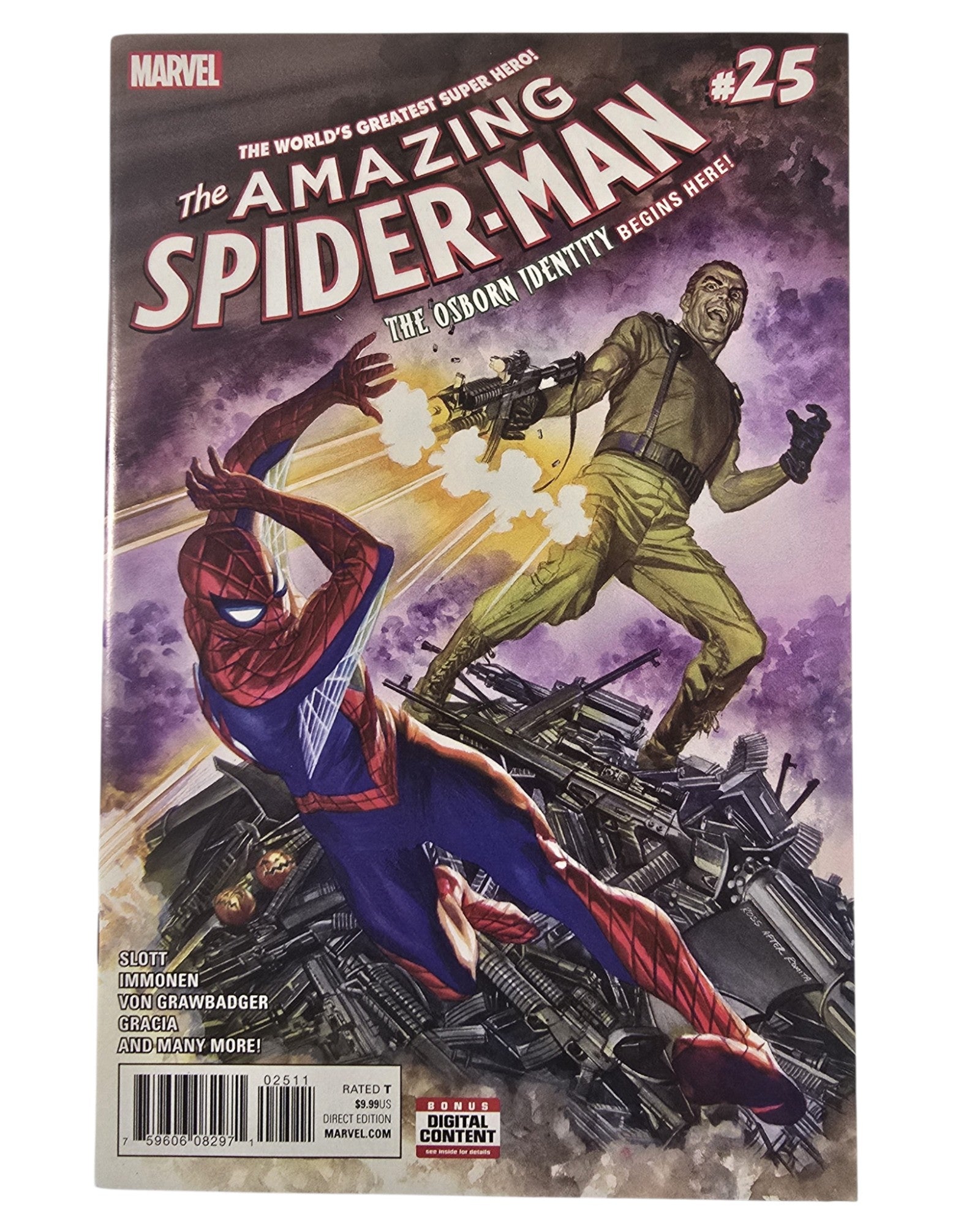 Amazing Spider-Man Vol. 4 #25A, Alex Ross Cover, Marvel '17