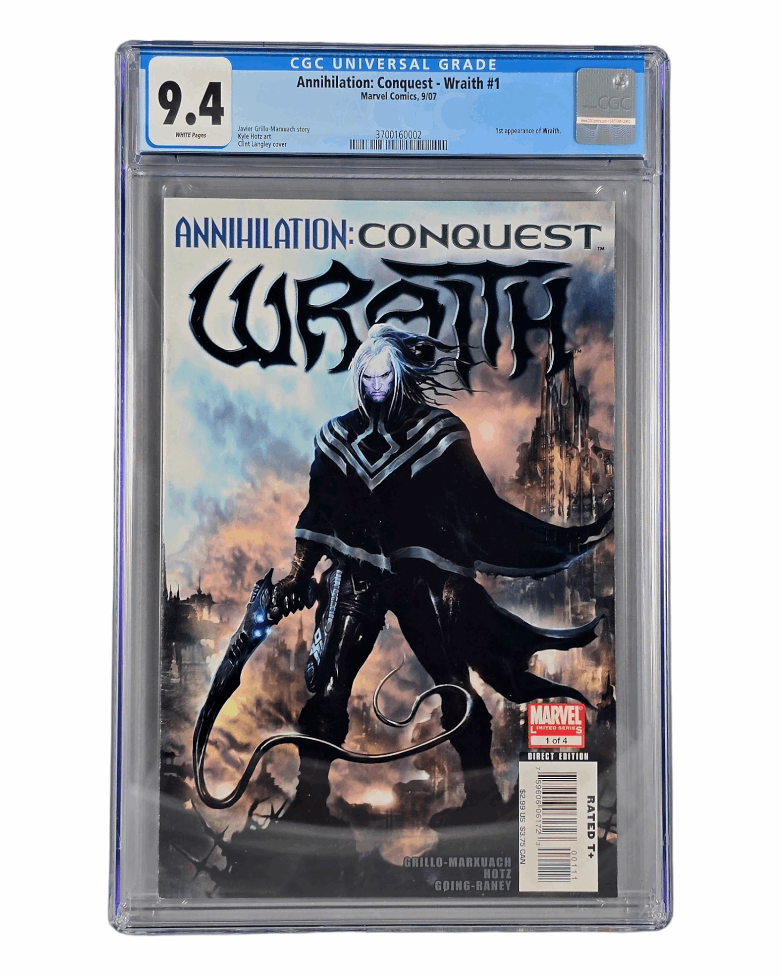 Annihilation: Conquest - Wraith #1, CGC 9.4 (02), Marvel '07