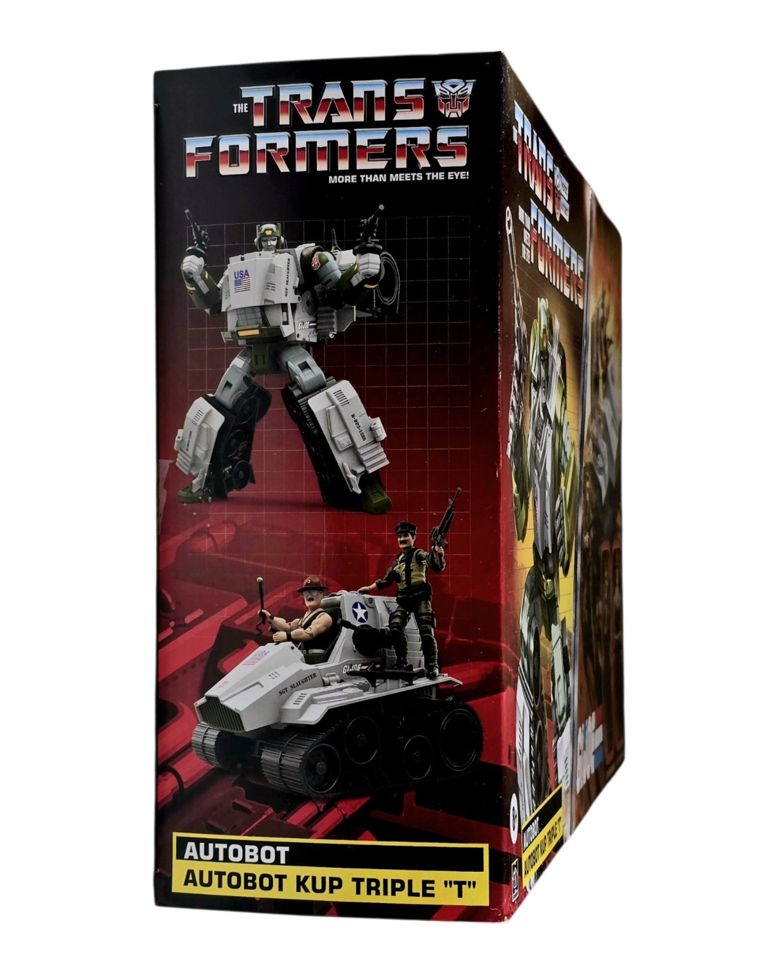 Transformers Collaborative G.I. Joe Autobot Kup Triple T, Hasbro '24 — left edge of package