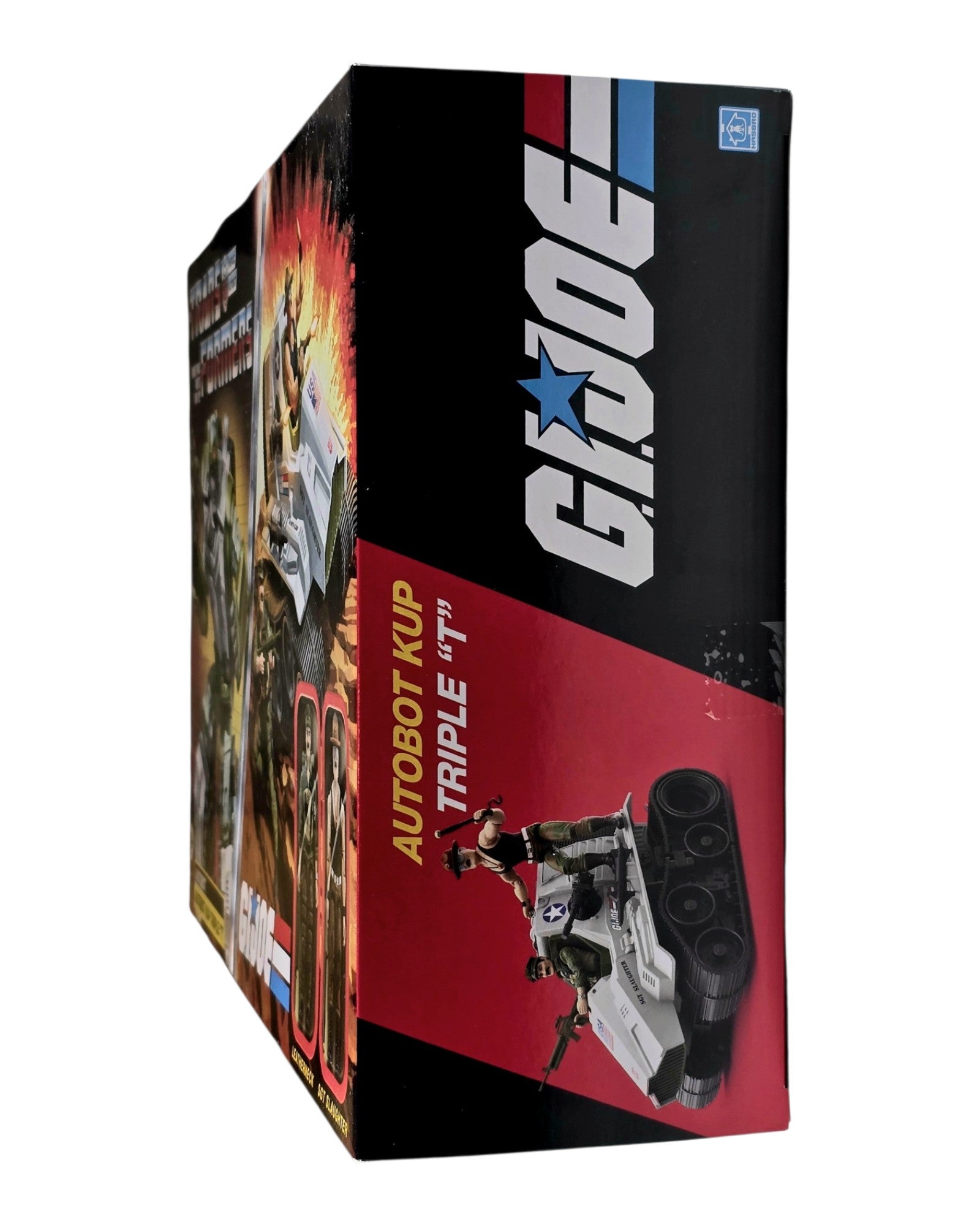 Transformers Collaborative G.I. Joe Autobot Kup Triple T, Hasbro '24 — right edge of package