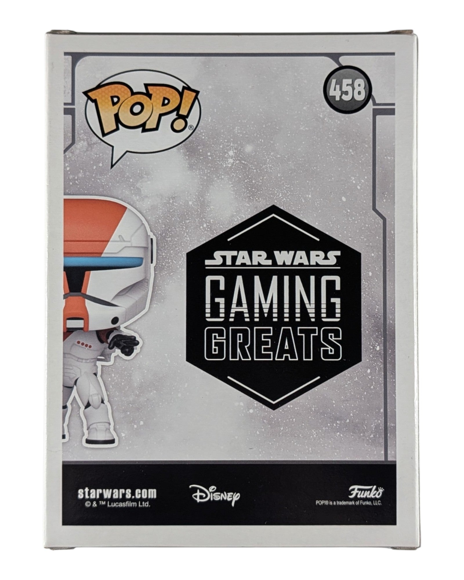 Star Wars Gaming Greats #458 Boss, Funko '21 — back of package