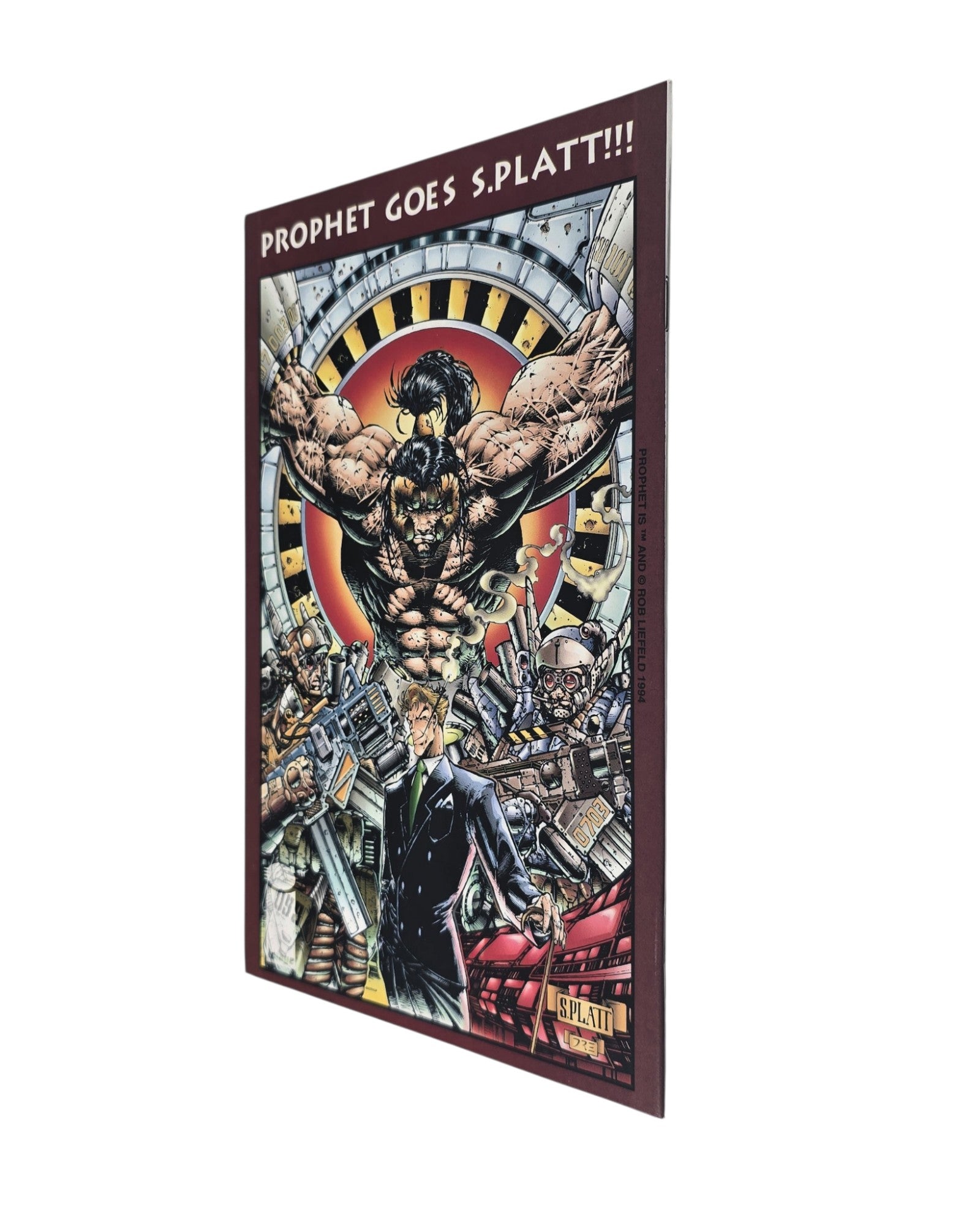 Brigade Vol. 2 #9, Extreme Prejudice Pt. 6, Image '94 — back cover, spine edge