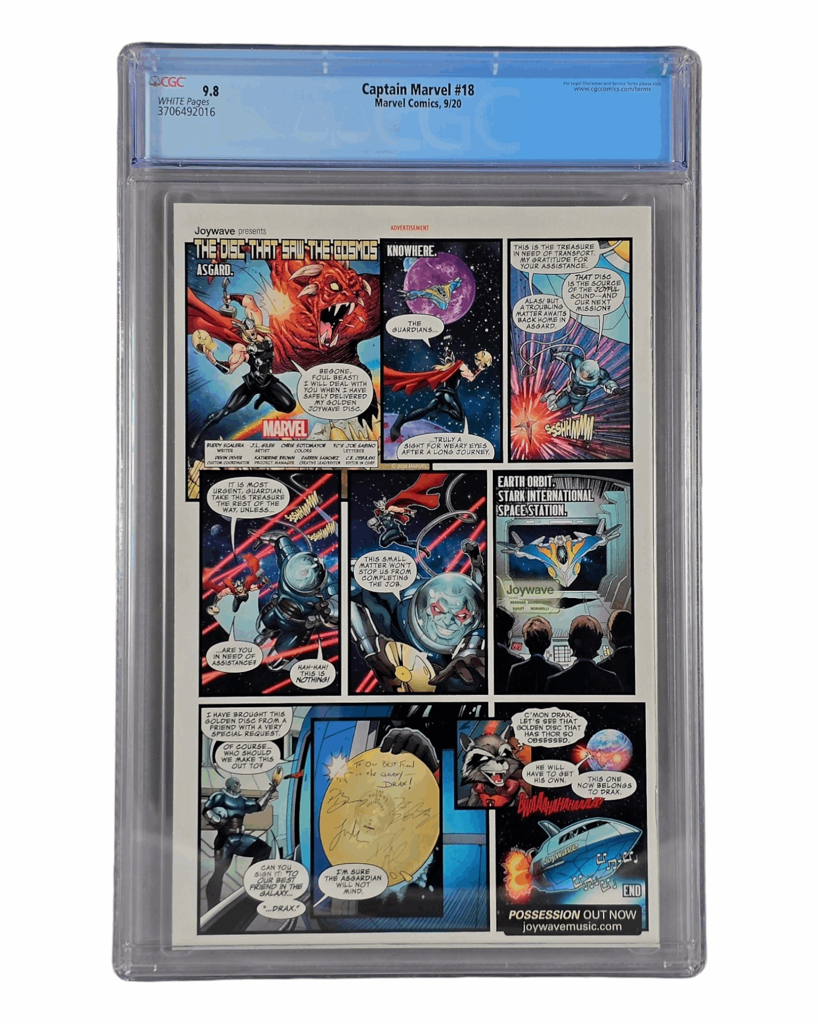 Captain Marvel v11 #18A, CGC 9.8 (16), Marvel '20
