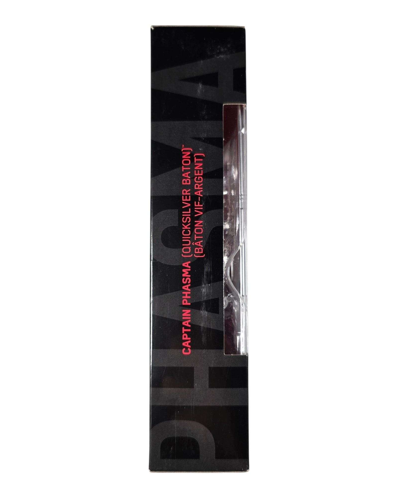 Star Wars The Black Series Captain Phasma (Quicksilver Baton), Hasbro '18 — left edge of package