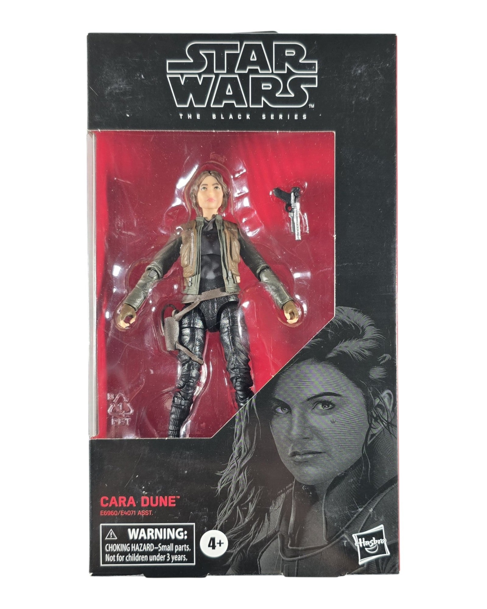Star Wars Black Series #101 Cara Dune ERROR Mispack, Jyn Erso Inside, Hasbro '19
