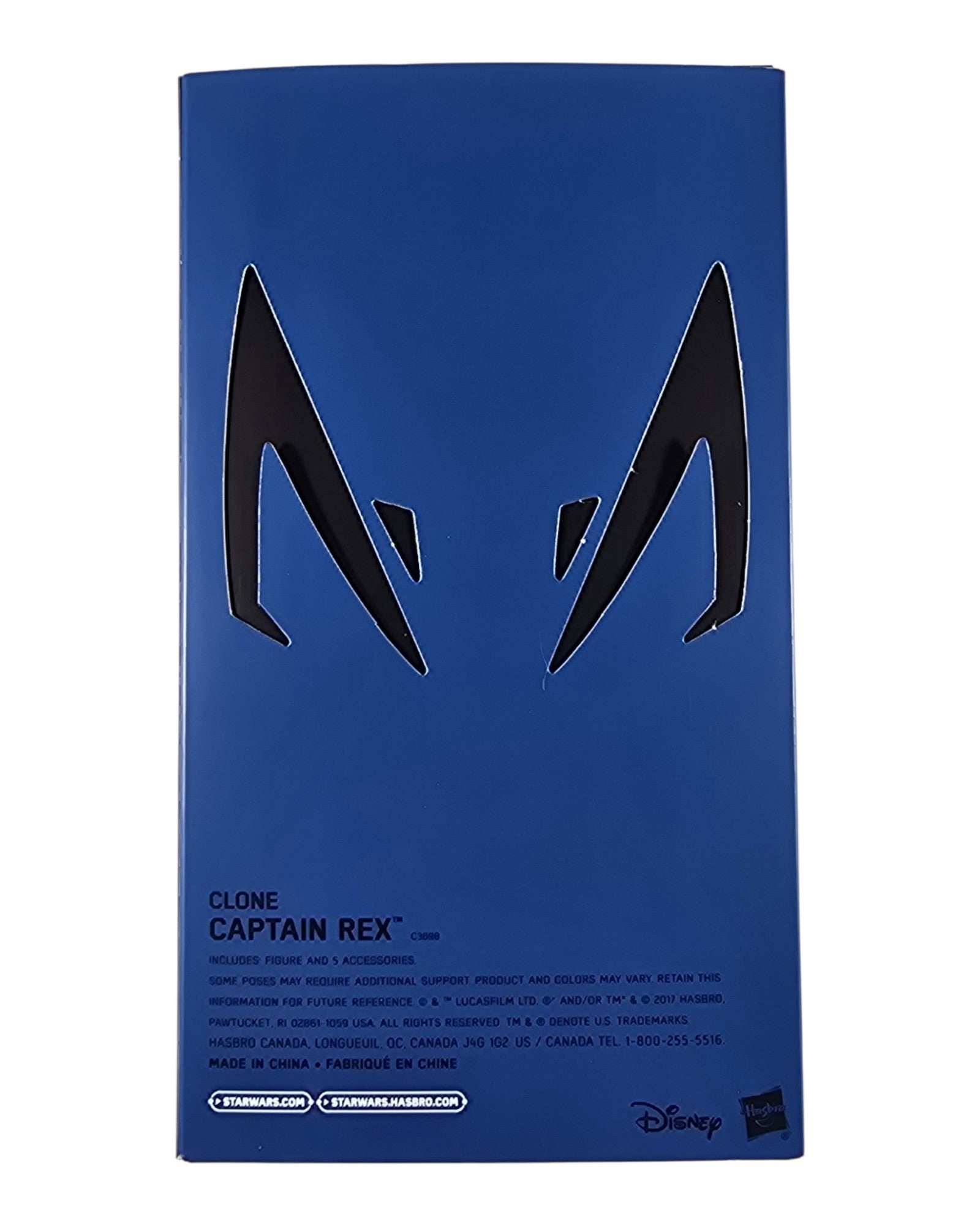 Star Wars Black Series Clone Captain Rex, HasCon Excl., Hasbro '17 — back of package