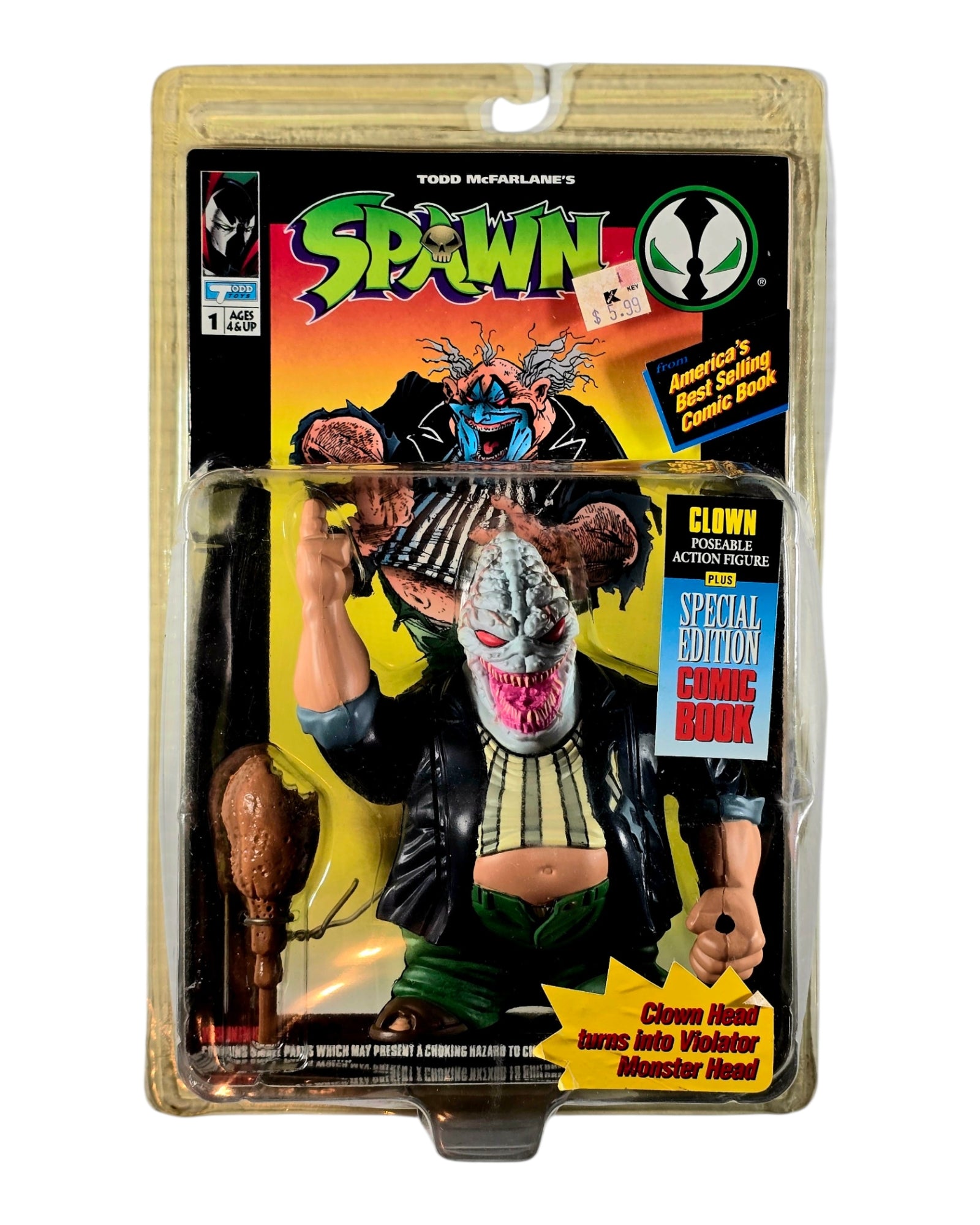 Spawn Series 1 Clown, Todd Toys '94