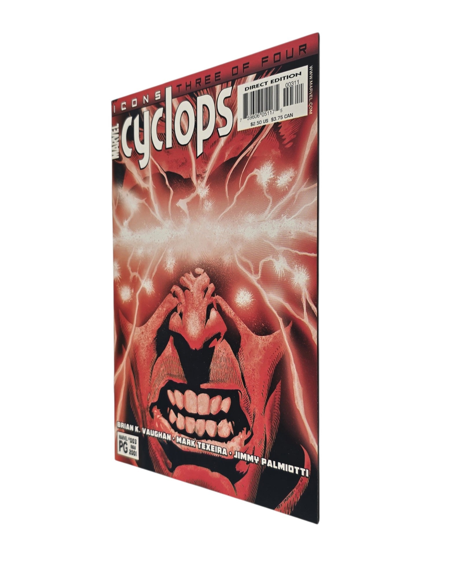 Cyclops Vol. 1 #3, Mark Texeira Cover, Marvel '01 — front cover, fore edge