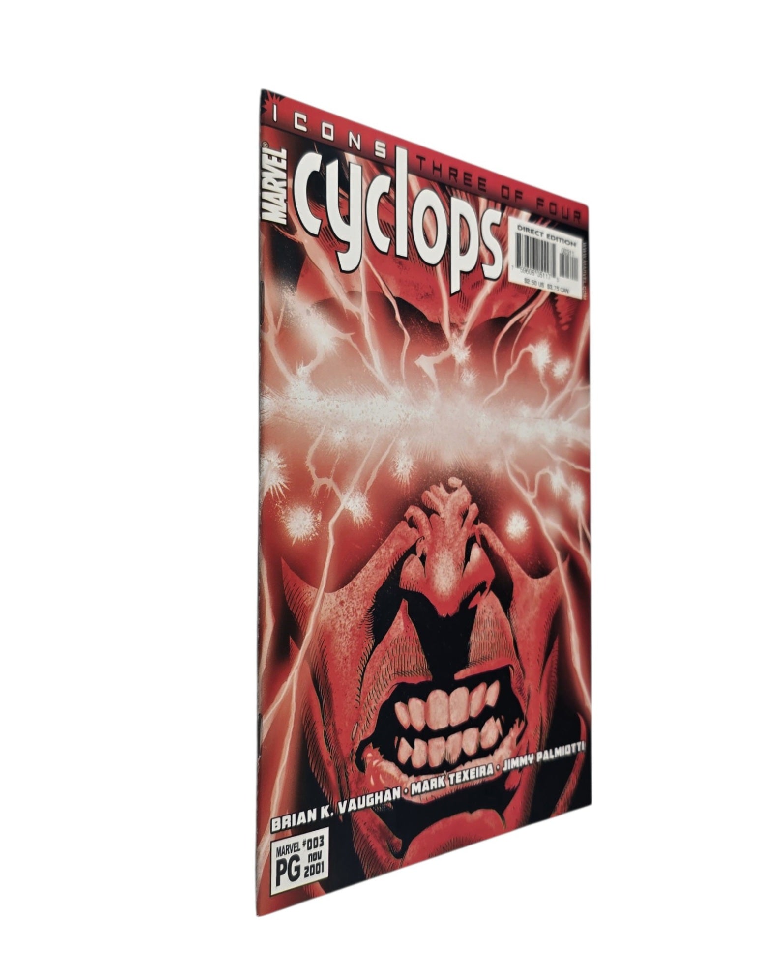 Cyclops Vol. 1 #3, Mark Texeira Cover, Marvel '01 — front cover, spine edge