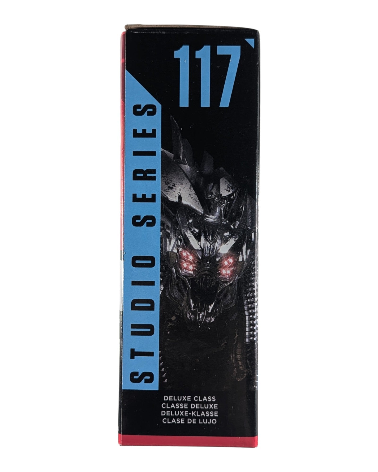 Transformers Studio Series #94 Decepticon Hatchet, Hasbro '24 — left edge of package