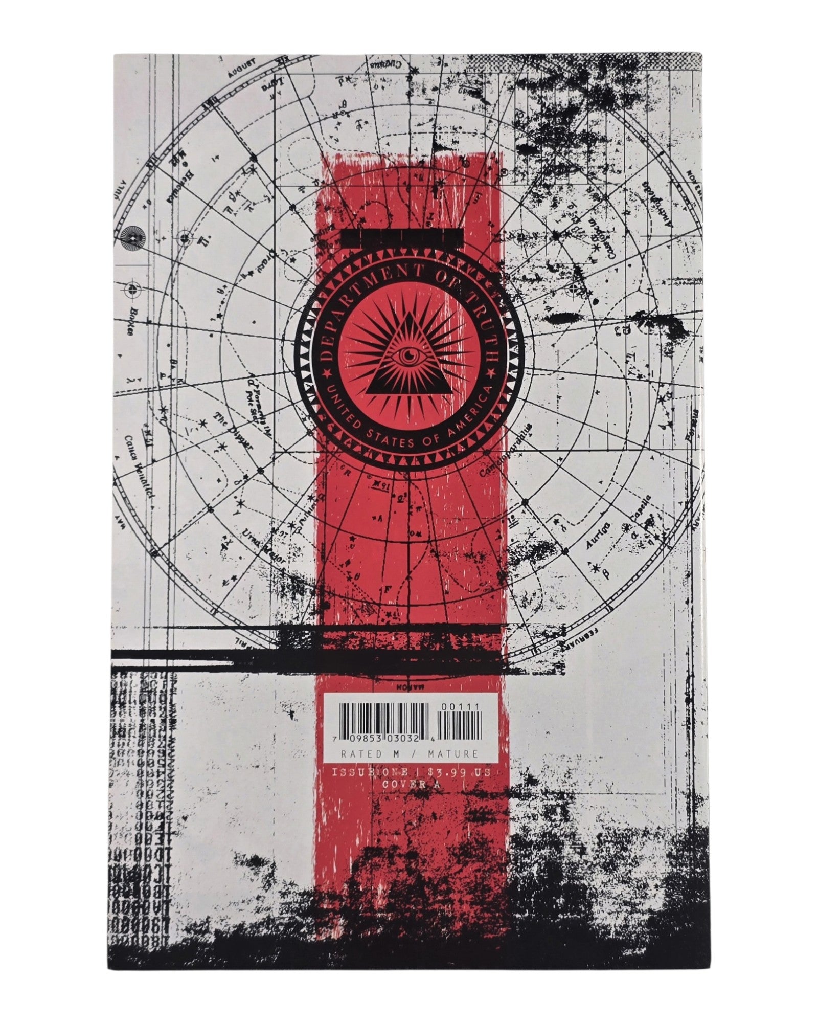 Department of Truth #1A, Martin Simmonds Cover, Image '20 — back of package