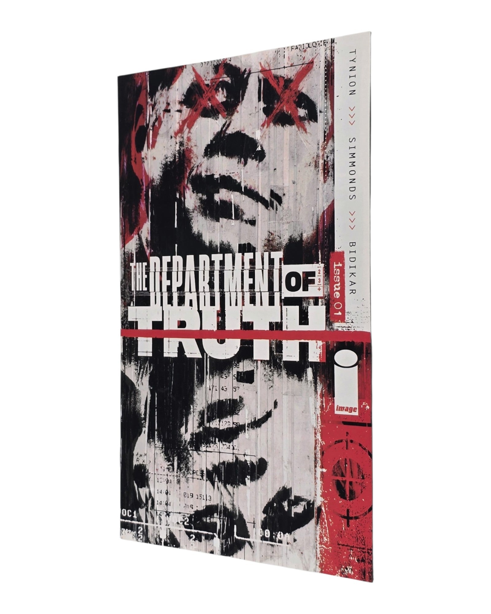 Department of Truth #1A, Martin Simmonds Cover, Image '20 — front cover, fore edge