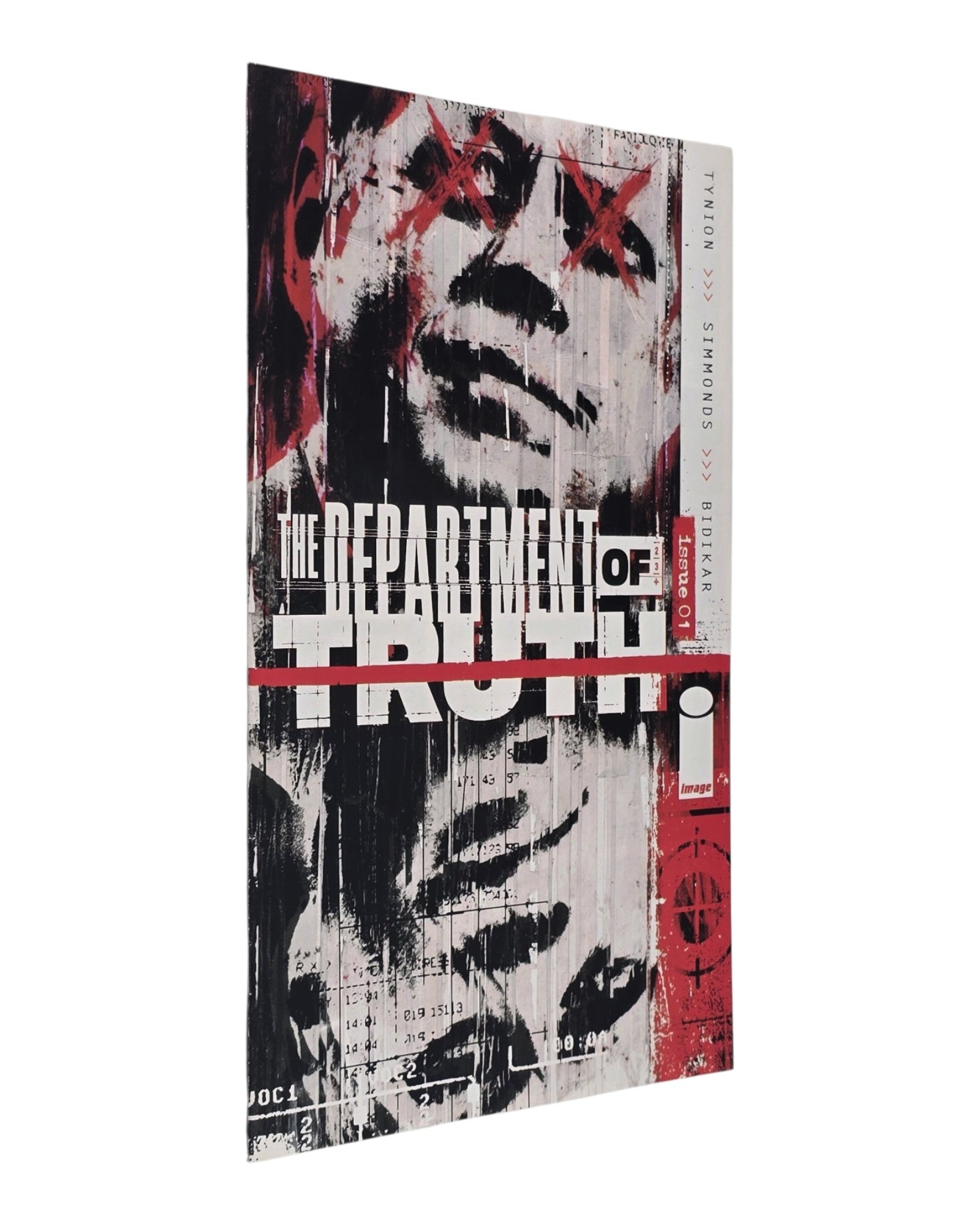Department of Truth #1A, Martin Simmonds Cover, Image '20 — front cover, spine edge