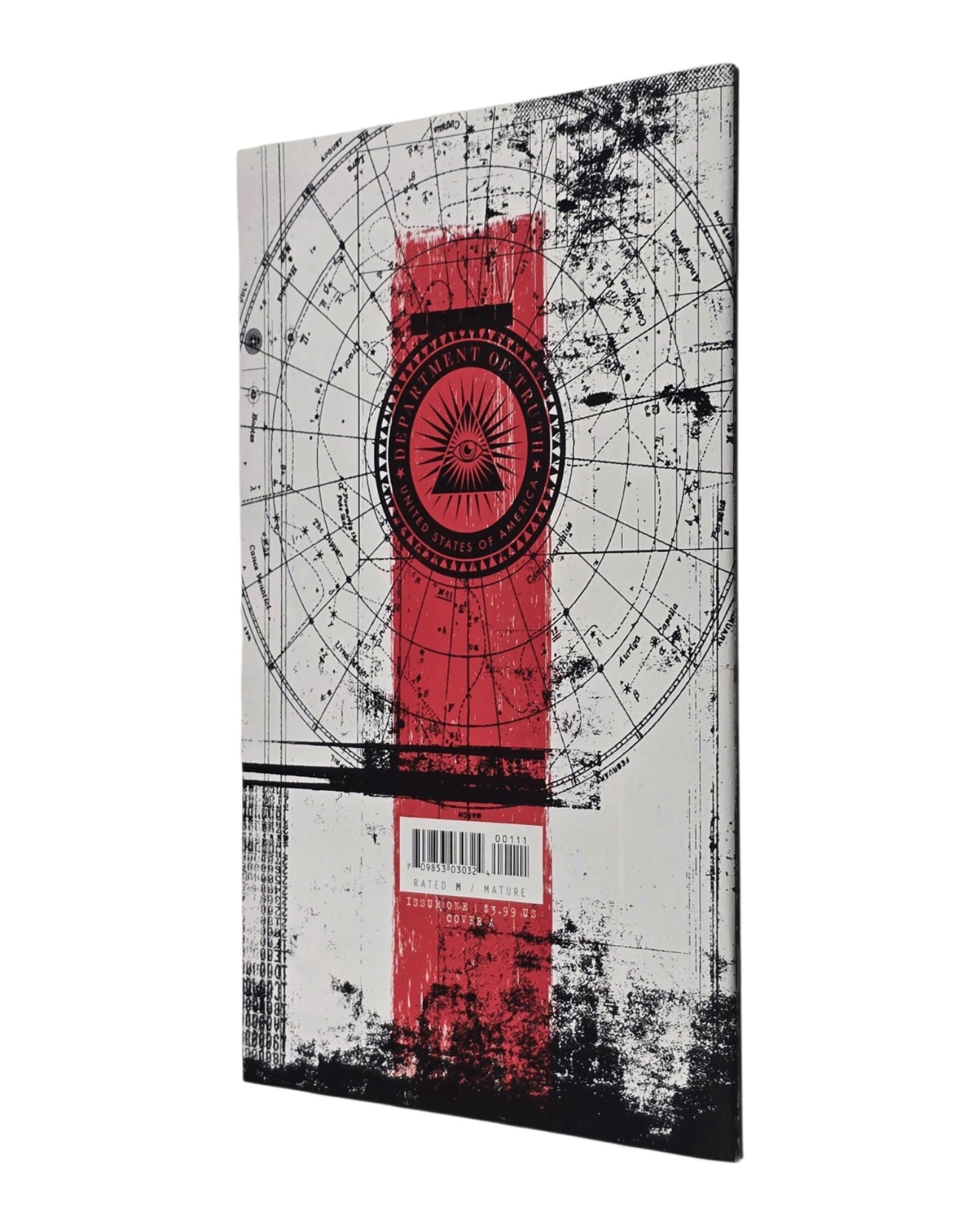 Department of Truth #1A, Martin Simmonds Cover, Image '20 — back cover, spine edge