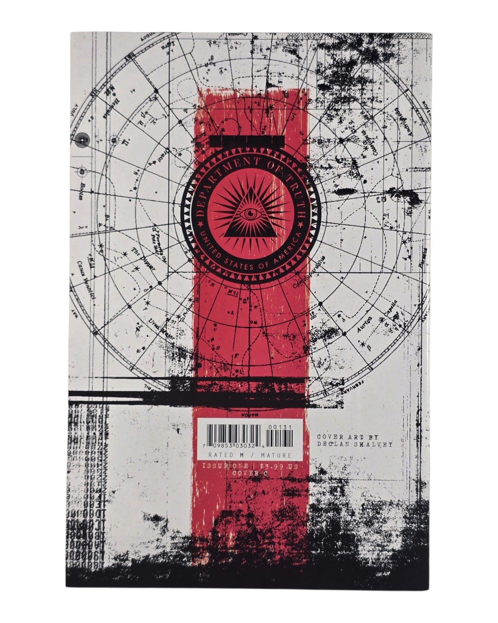Department of Truth #1C, Declan Shalvey 1:10 Variant, Image '20 — back of package