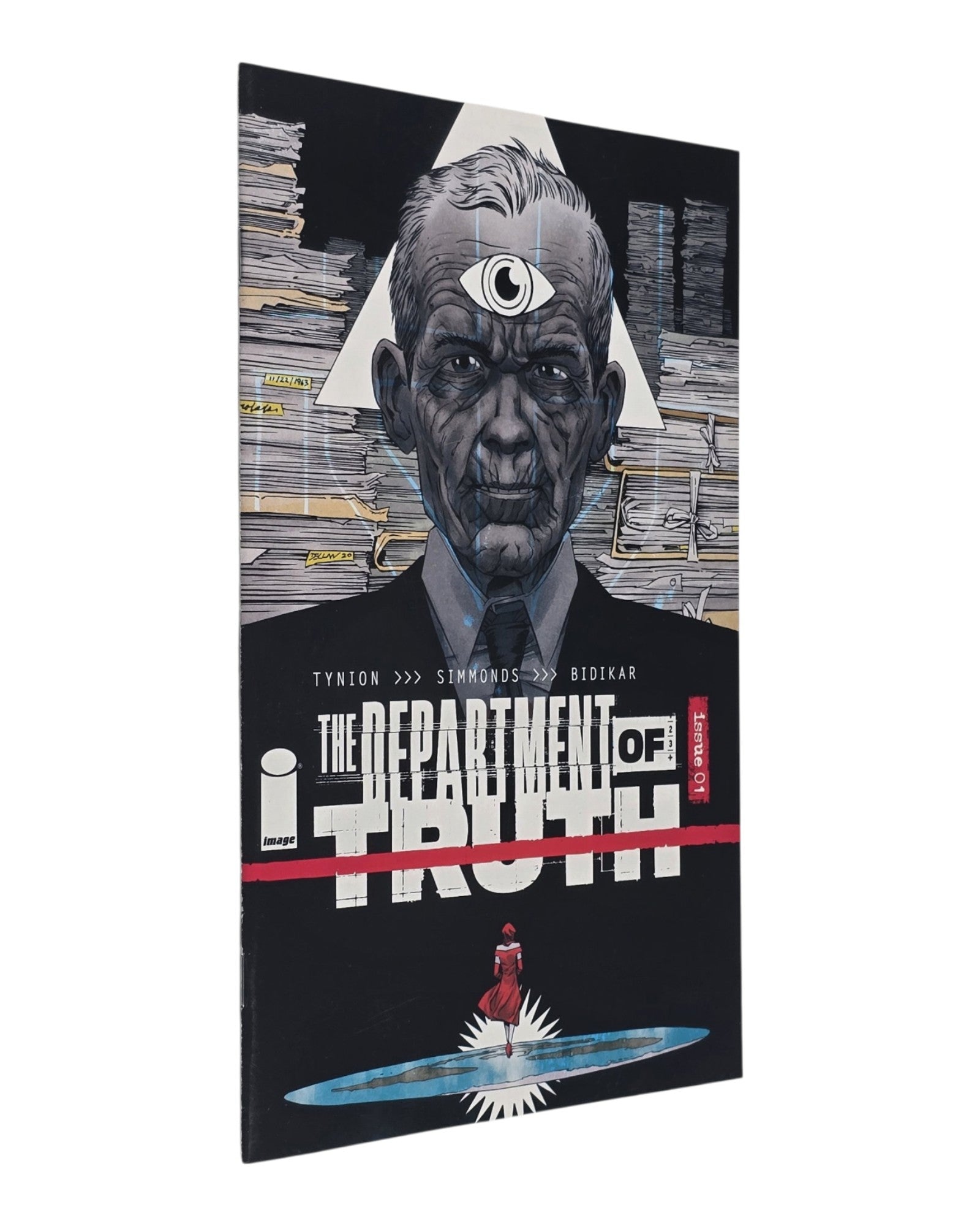 Department of Truth #1C, Declan Shalvey 1:10 Variant, Image '20 — front cover, spine edge