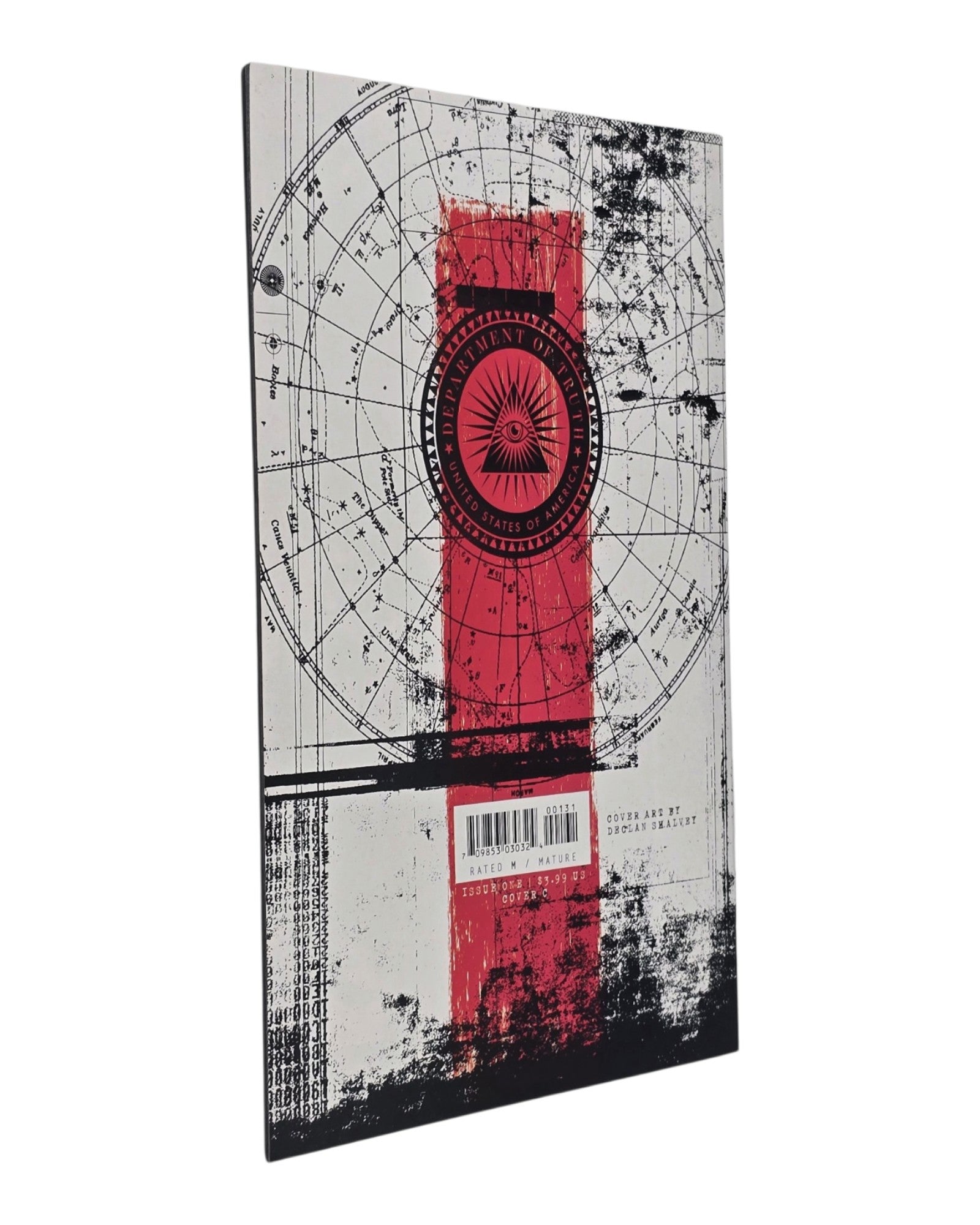 Department of Truth #1C, Declan Shalvey 1:10 Variant, Image '20 — back cover, fore edge