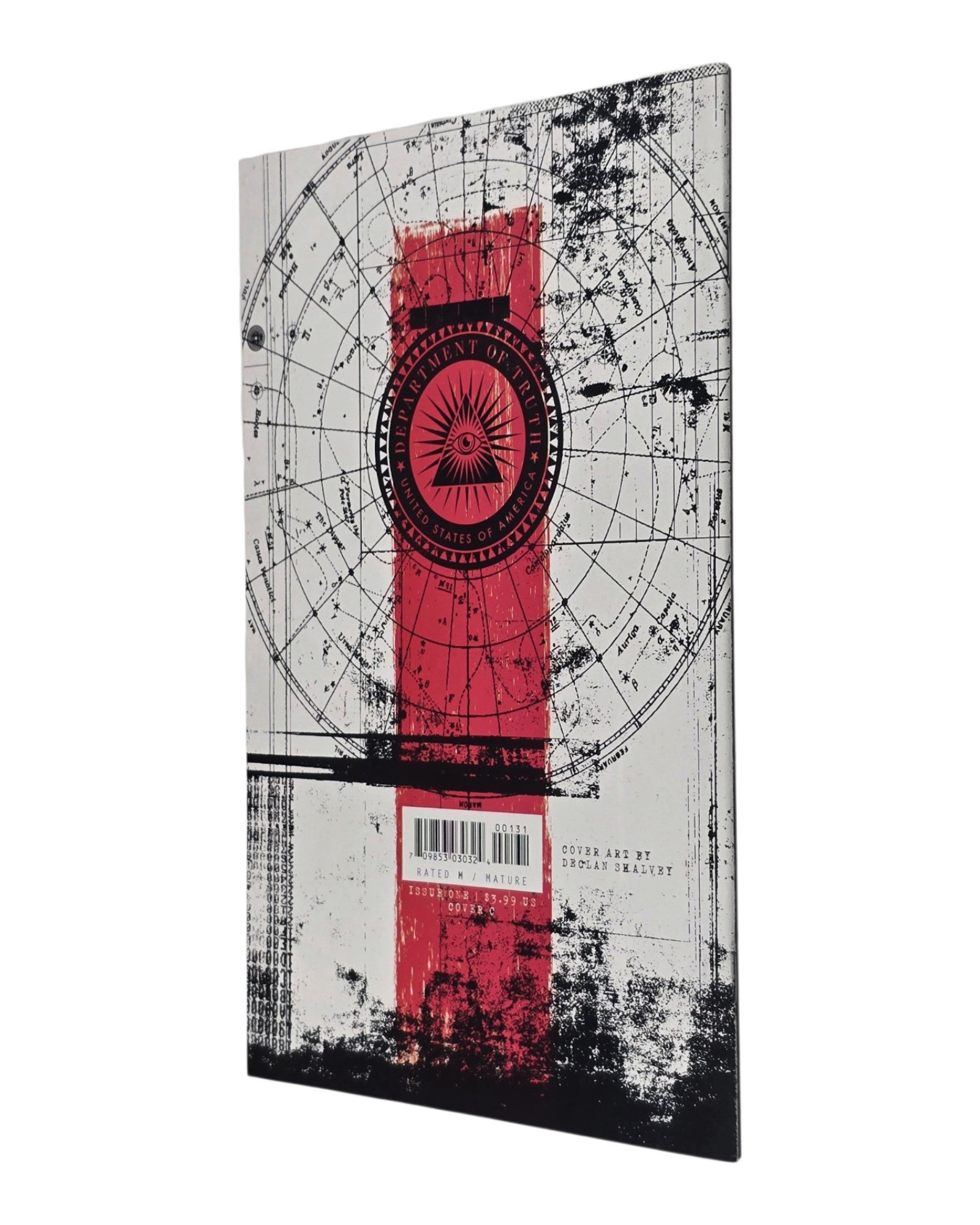 Department of Truth #1C, Declan Shalvey 1:10 Variant, Image '20 — back cover, spine edge