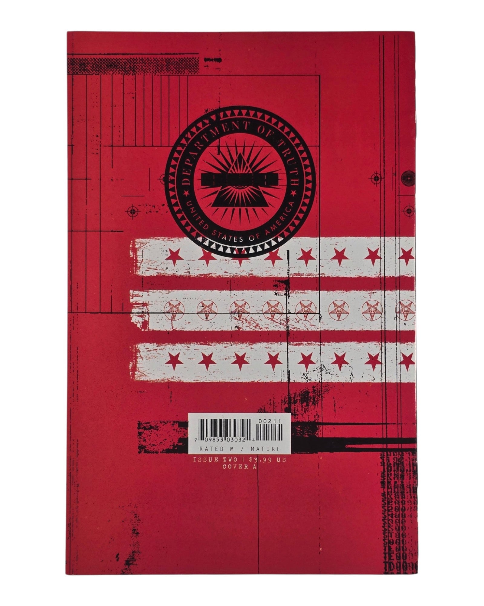 Department of Truth #2A, Martin Simmonds Cover, Image '20 — back of package