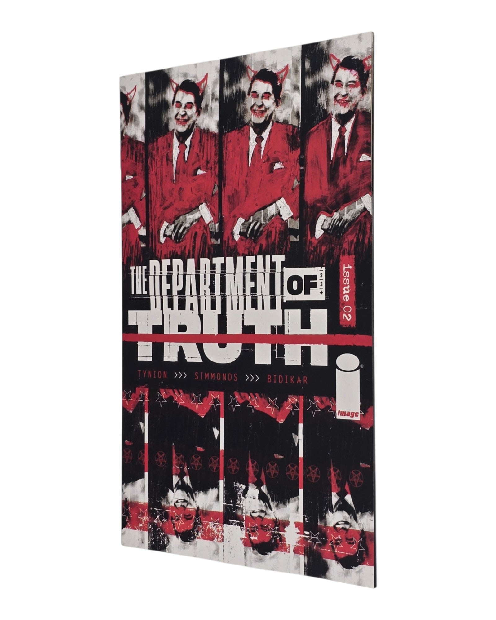 Department of Truth #2A, Martin Simmonds Cover, Image '20 — front cover, fore edge