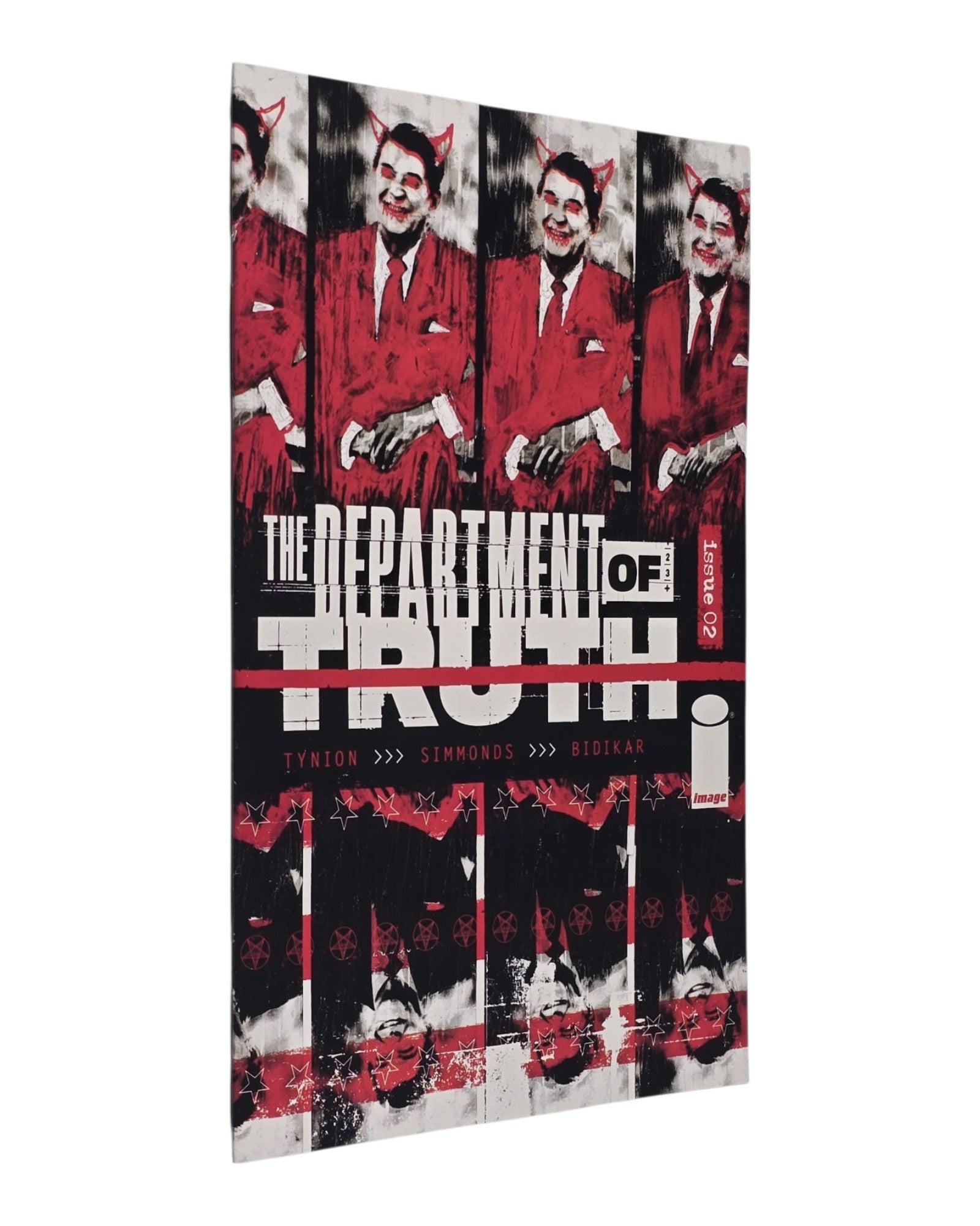 Department of Truth #2A, Martin Simmonds Cover, Image '20 — front cover, spine edge