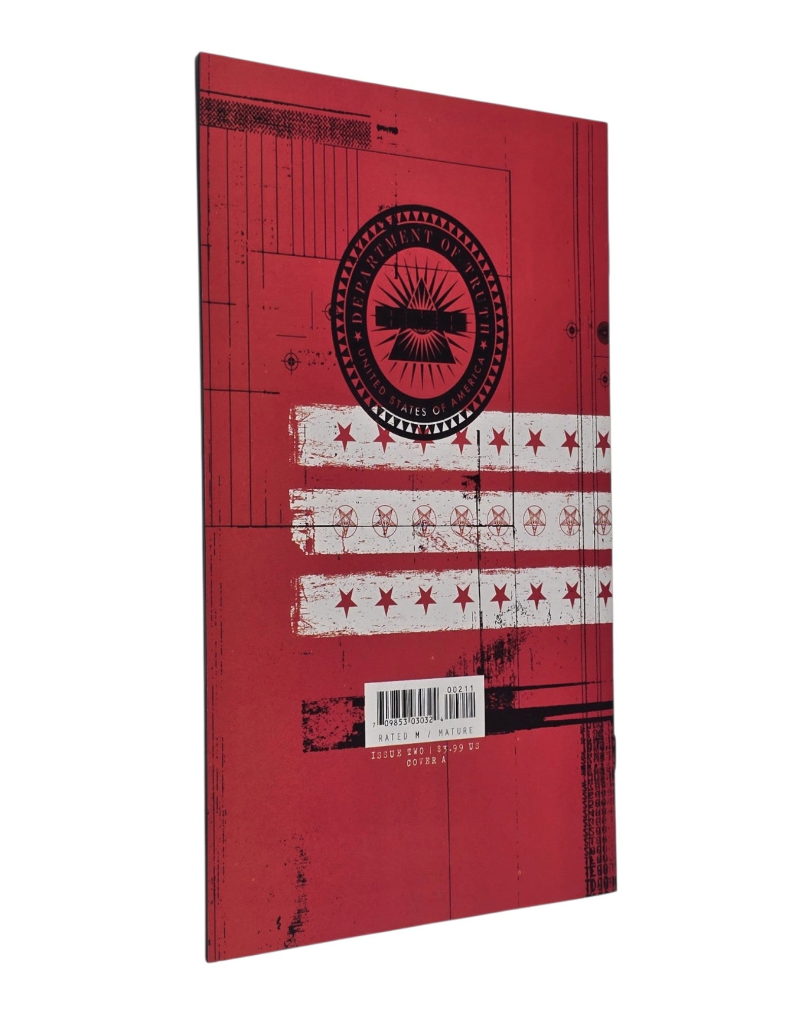 Department of Truth #2A, Martin Simmonds Cover, Image '20 — back cover, fore edge