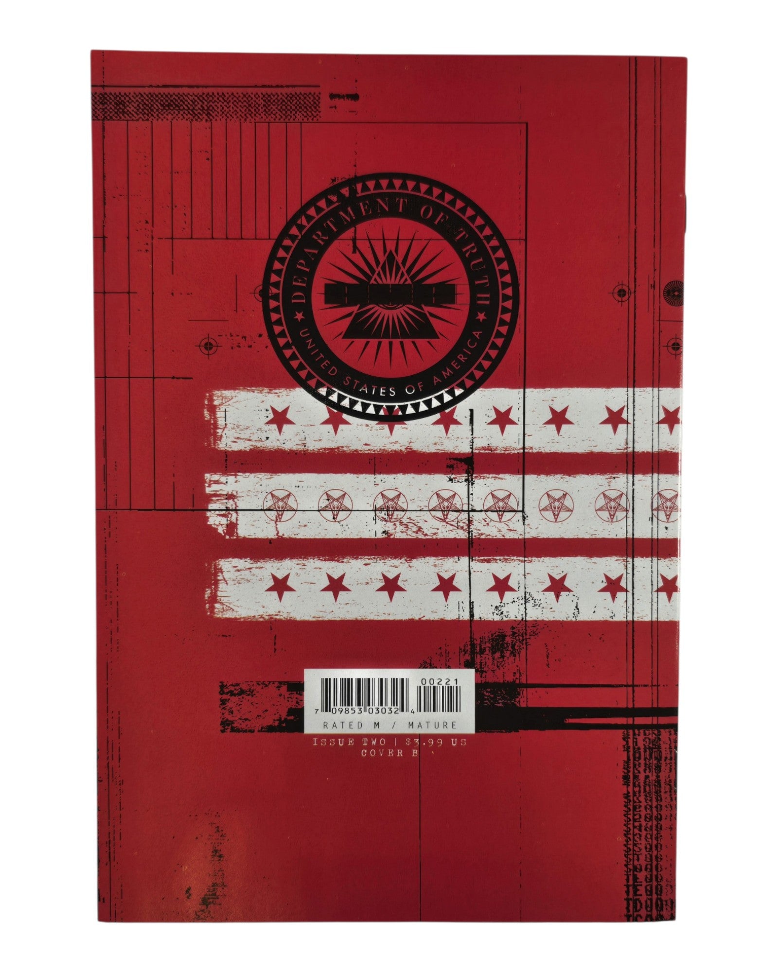 Department of Truth #2B, Christian Ward Cover, Image '20 — back of package