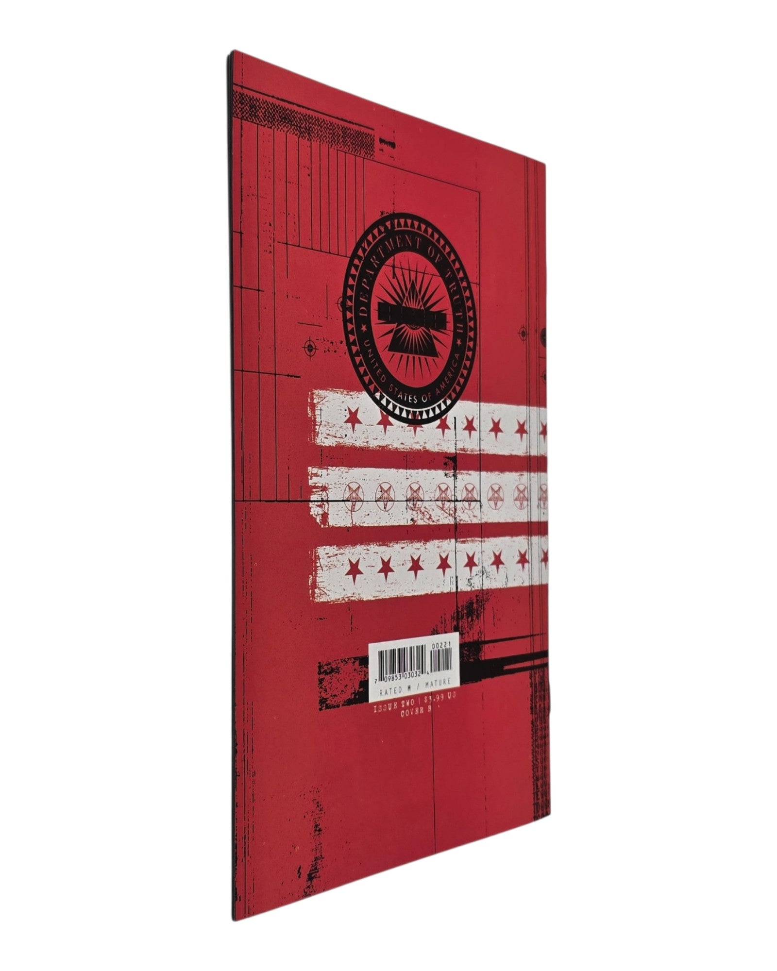 Department of Truth #2B, Christian Ward Cover, Image '20 — back cover, fore edge