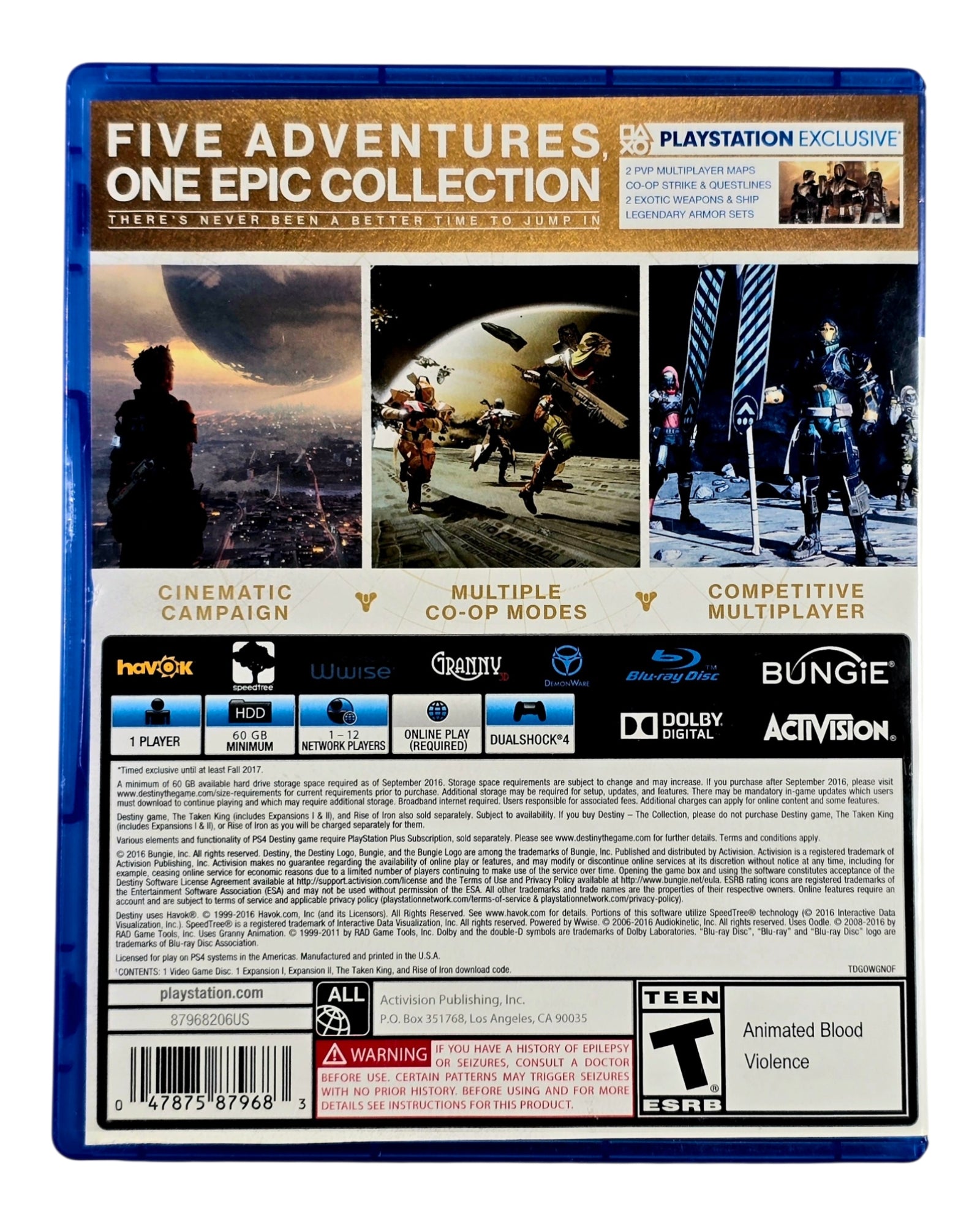 Destiny: The Collection (PlayStation 4, 2016)