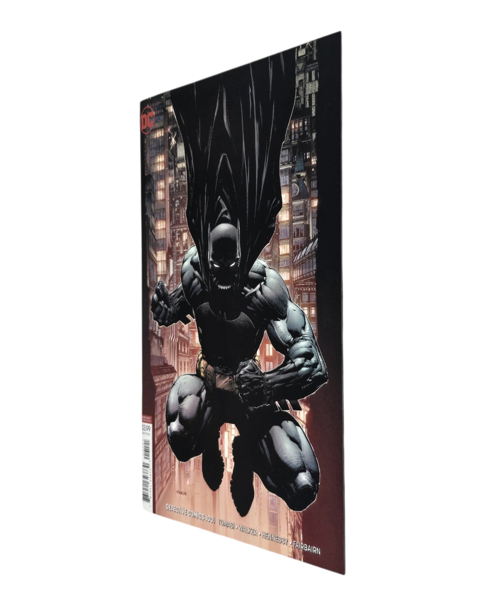 Detective Comics Vol. 3 #1001B, David Finch Cover, DC '19 — front cover, fore edge
