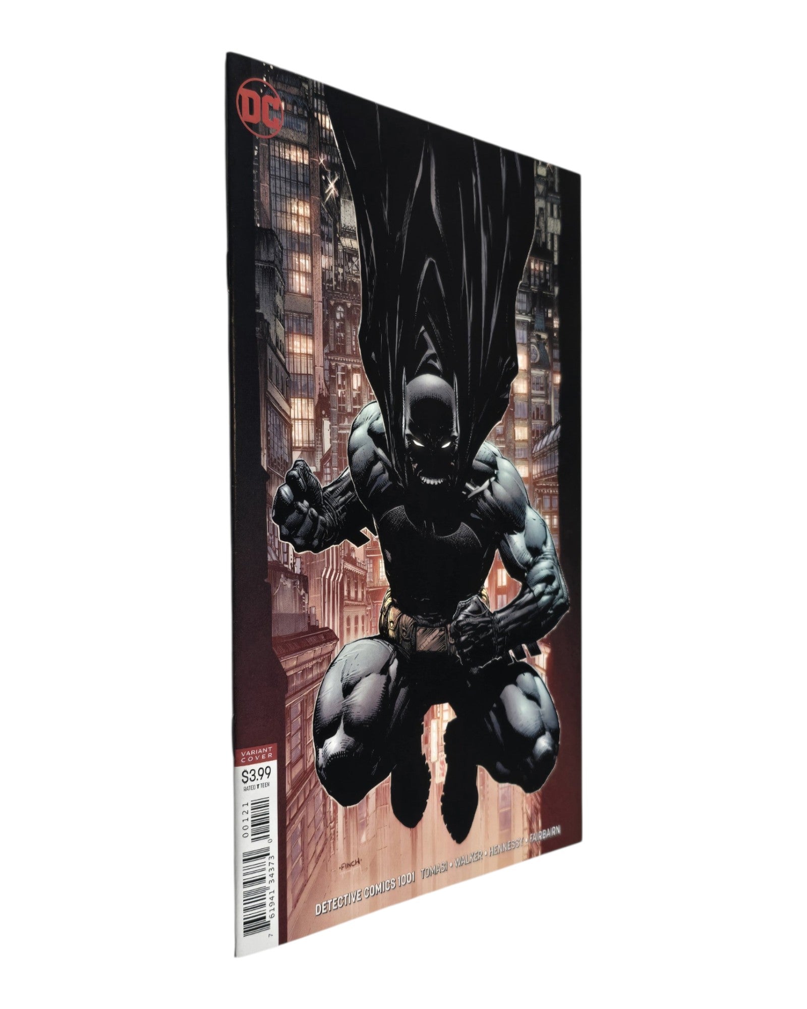 Detective Comics Vol. 3 #1001B, David Finch Cover, DC '19 — front cover, spine edge