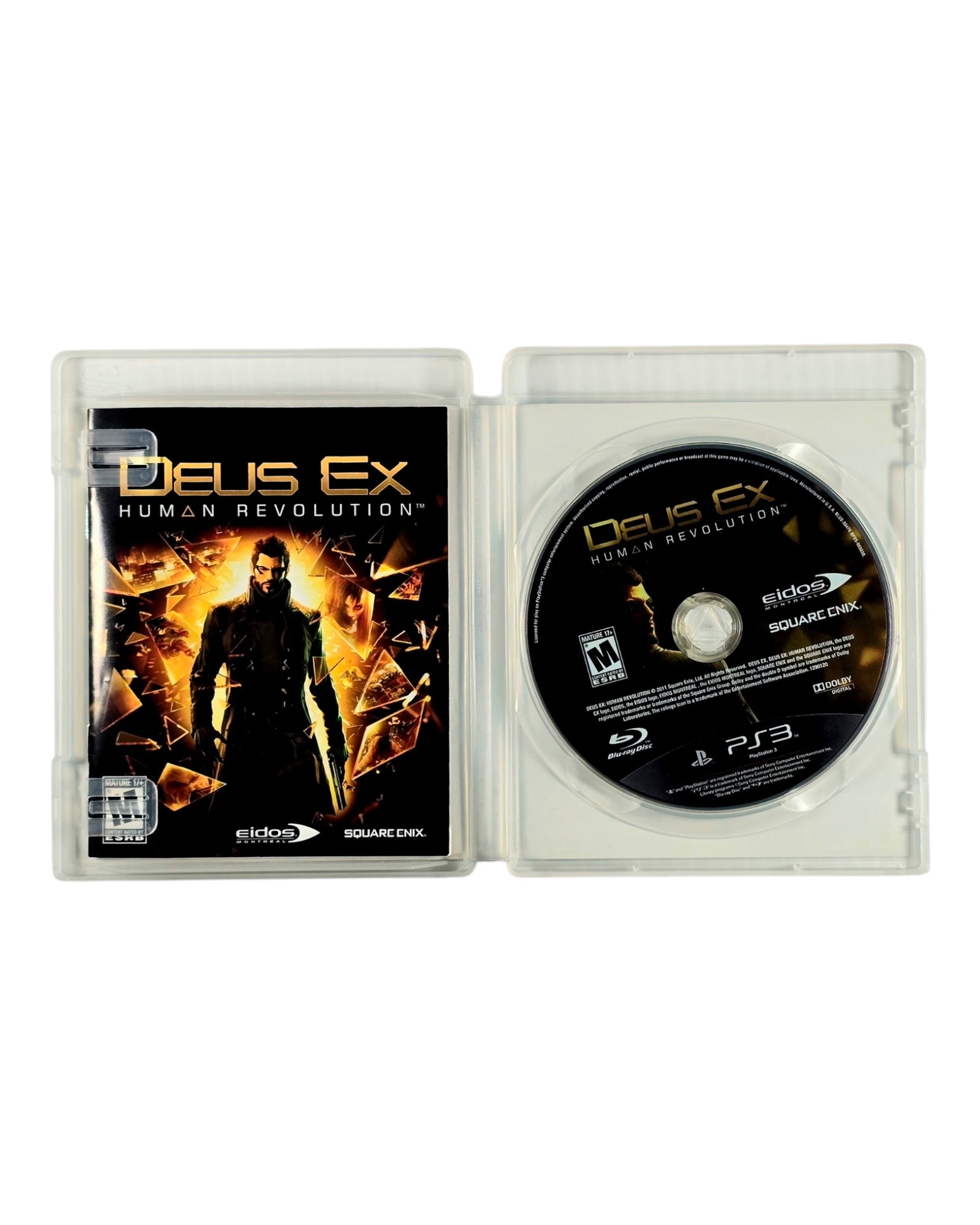 Deus Ex: Human Revolution (PlayStation 3, 2011), Complete in Case