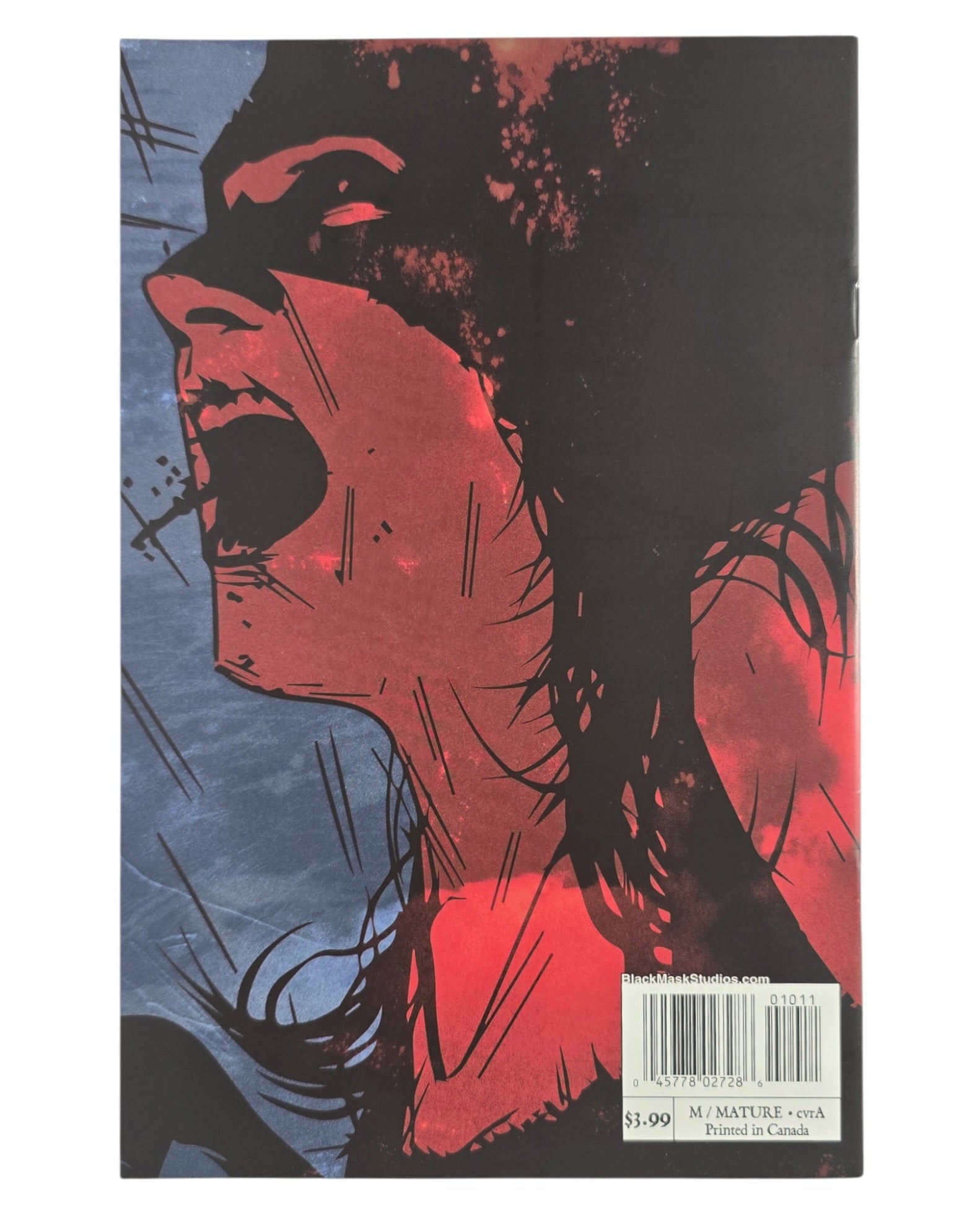 Devil Within #1A, Maan House Cover, Black Mask '18 — back of package