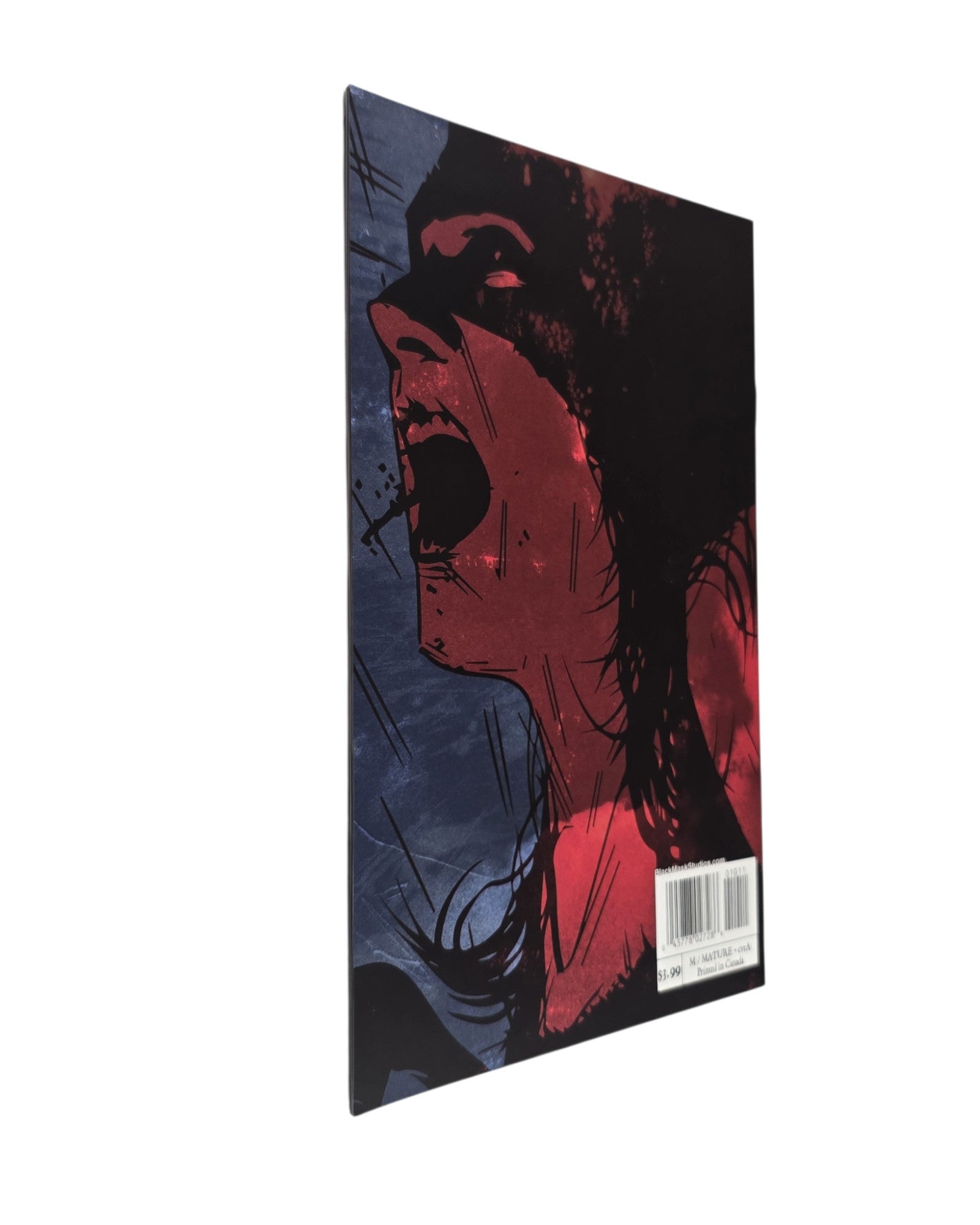 Devil Within #1A, Maan House Cover, Black Mask '18 — back cover, fore edge