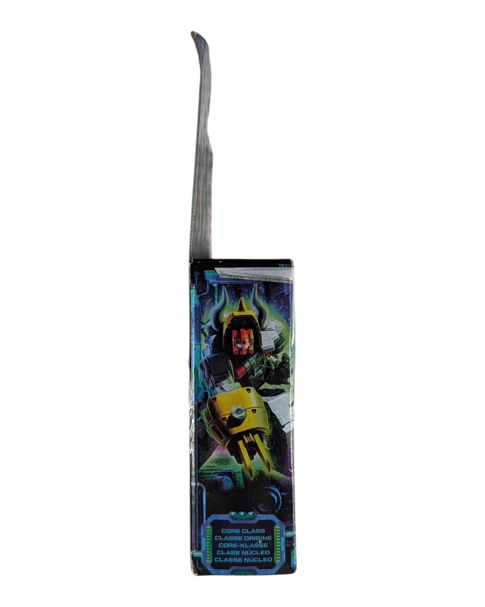 Transformers Legacy Evolution Core Dinobot Slug, Hasbro '23 — left edge of package