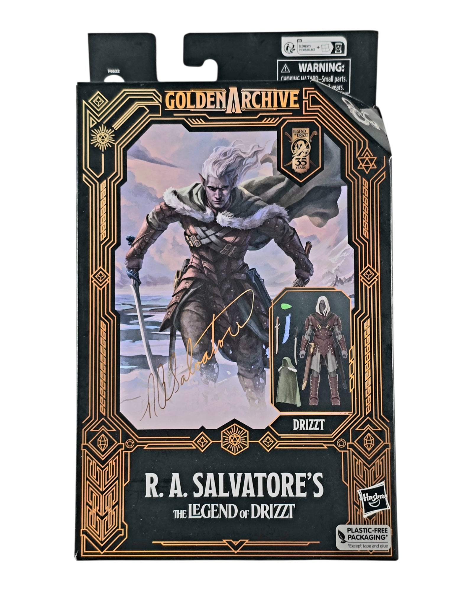 Dungeons & Dragons Golden Archive Drizzt Do'Urden 35th Anniversary, Hasbro '23