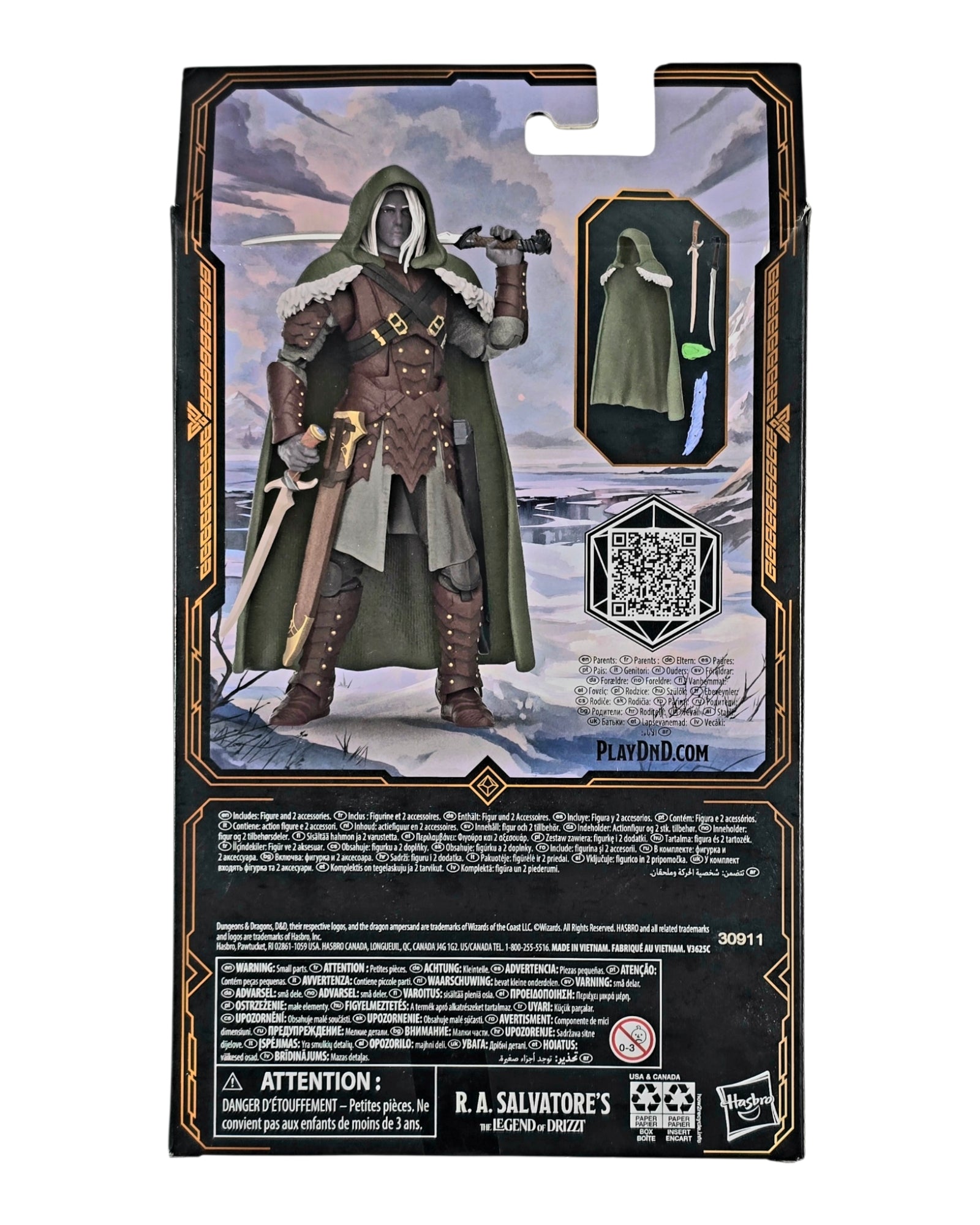 Dungeons & Dragons Golden Archive Drizzt Do'Urden 35th Anniversary, Hasbro '23
