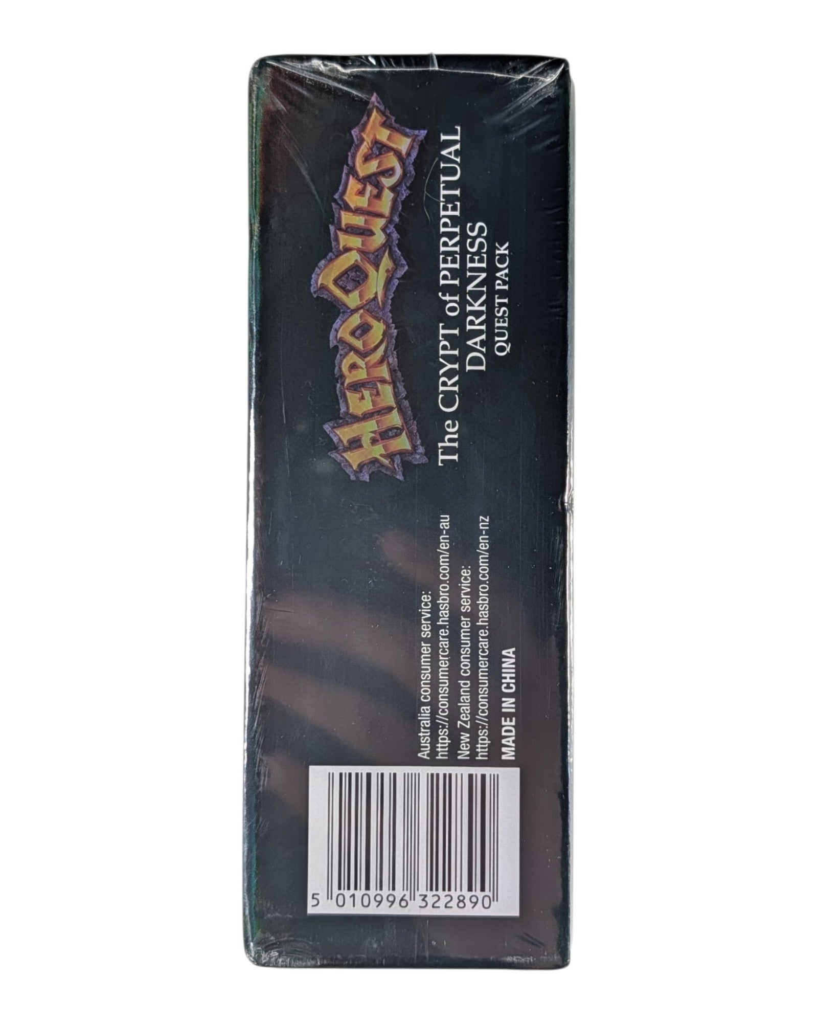HeroQuest Crypt of Perpetual Darkness Quest Pack, Hasbro '25, Sealed — bottom of package