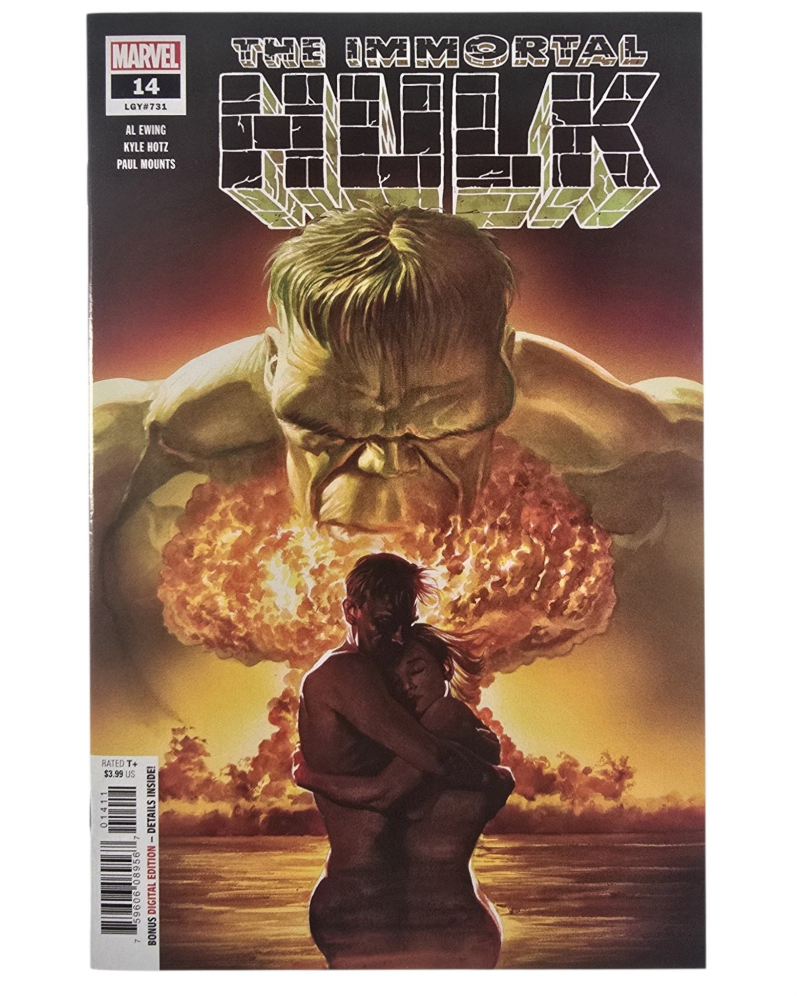 Immortal Hulk #14, Alex Ross Cover, Marvel '19