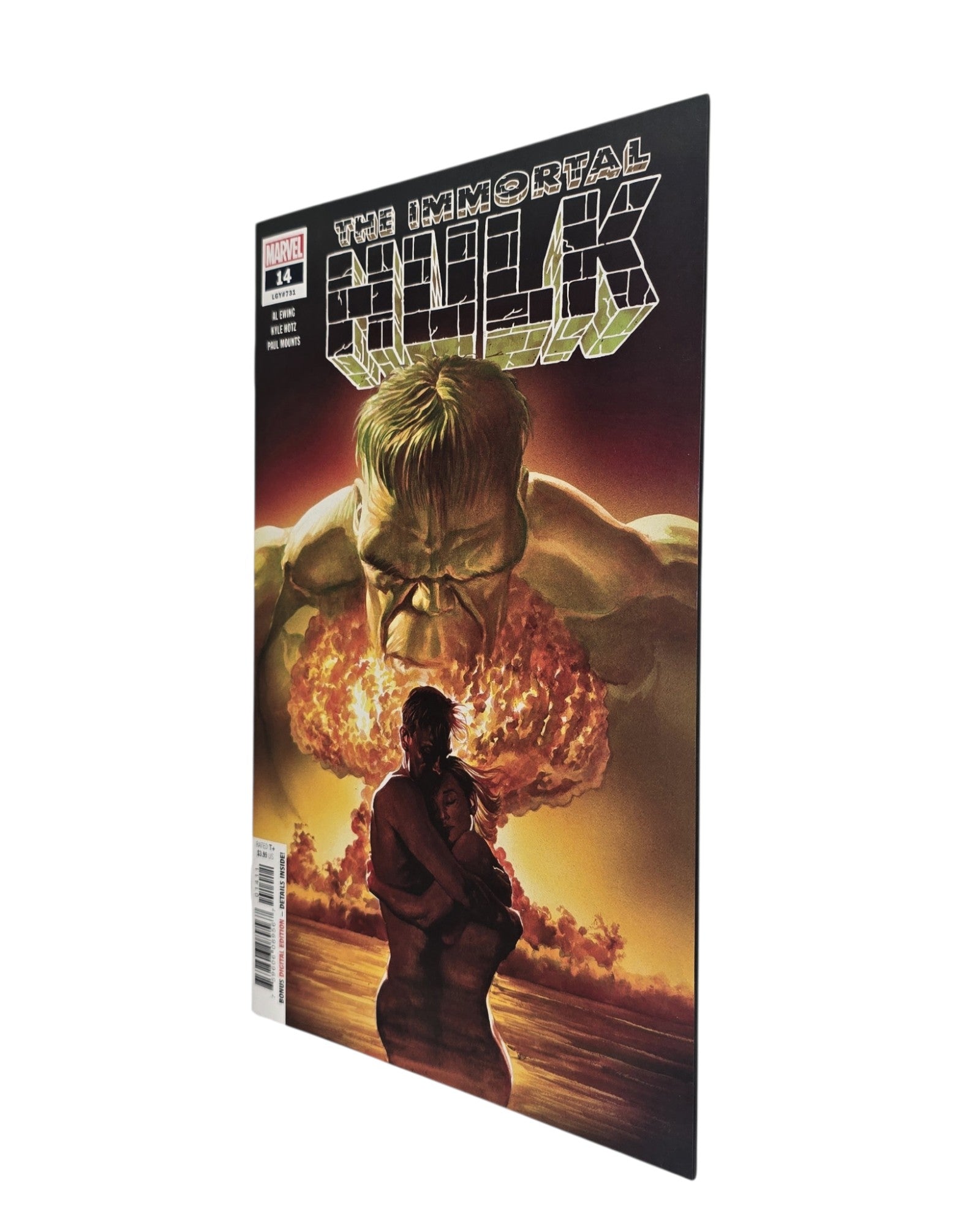Immortal Hulk #14, Alex Ross Cover, Marvel '19 — front cover, fore edge