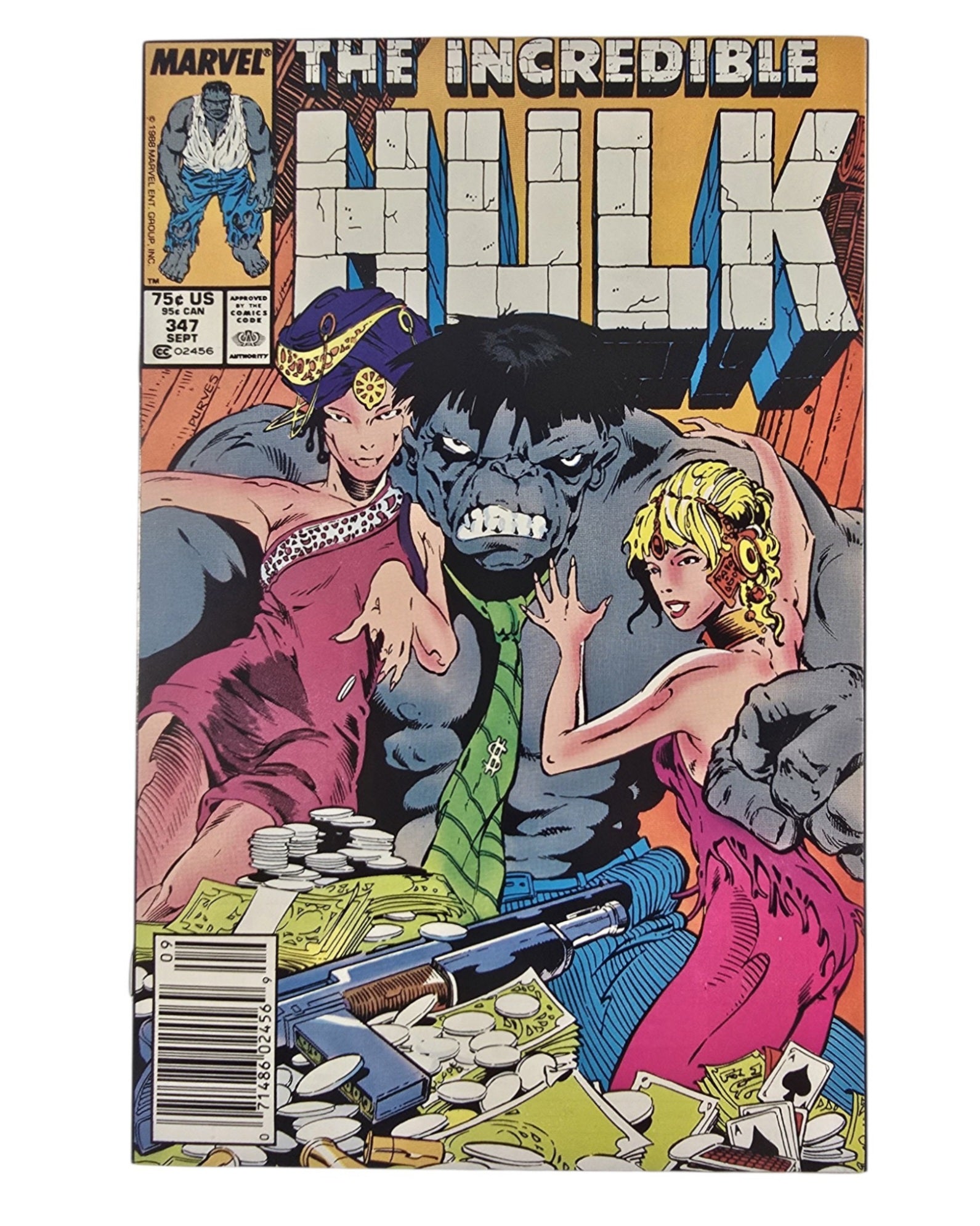Incredible Hulk #347, Jeff Purves Cover, Marvel '88