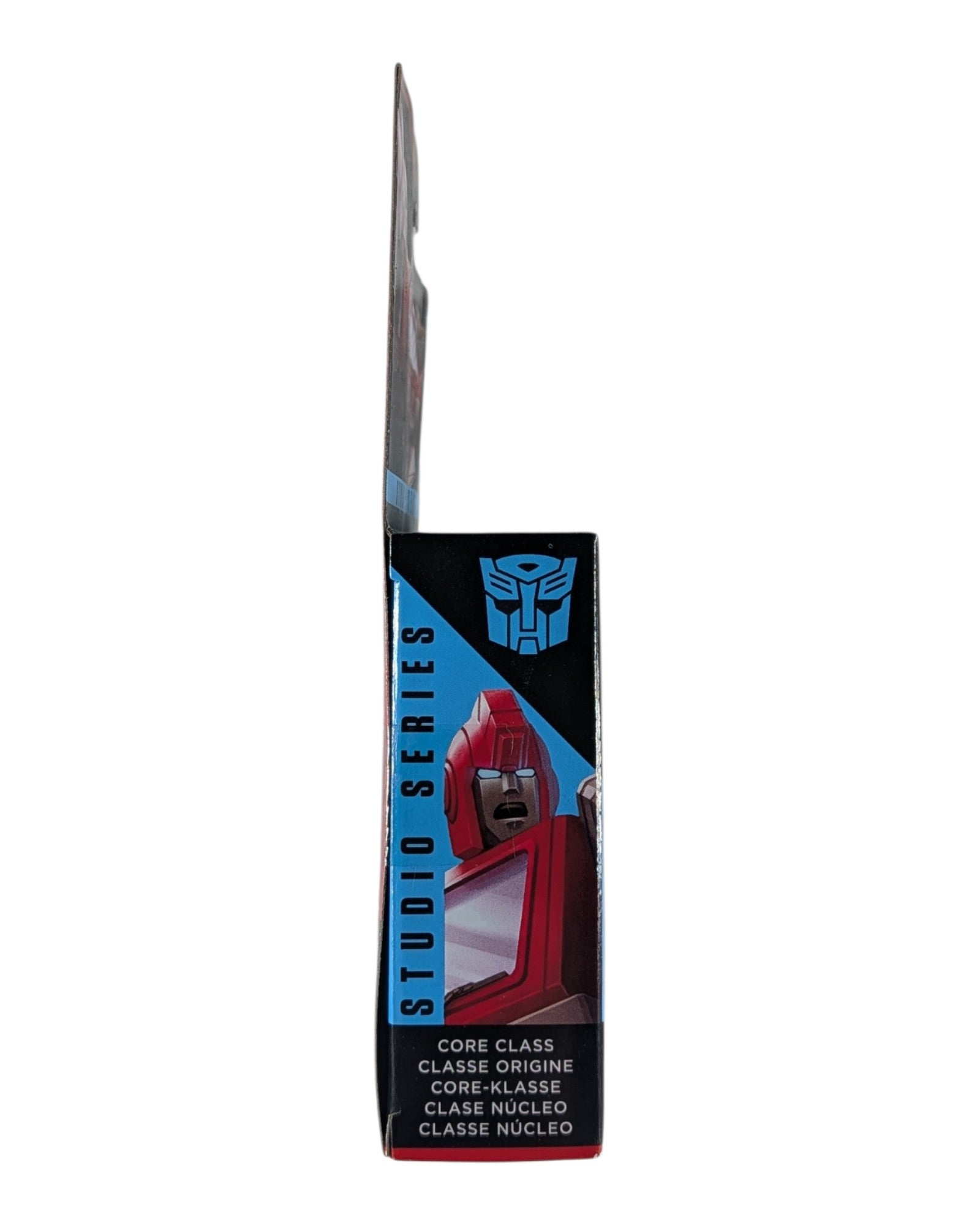 Transformers Studio Series Core Ironhide, Hasbro '23 — left edge of package