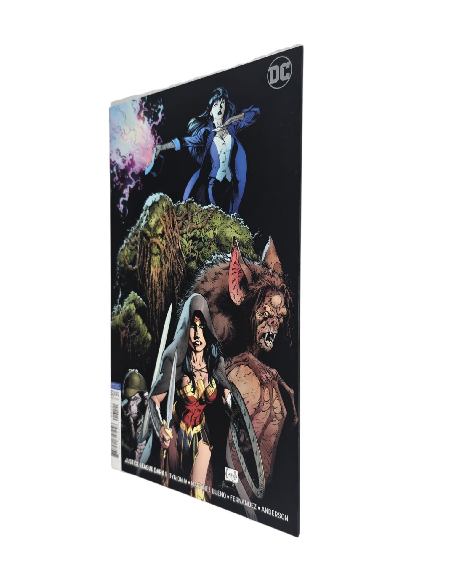 Justice League Dark Vol. 2 #1B, Greg Capullo & Glapion Cover, DC '18 — front cover, fore edge
