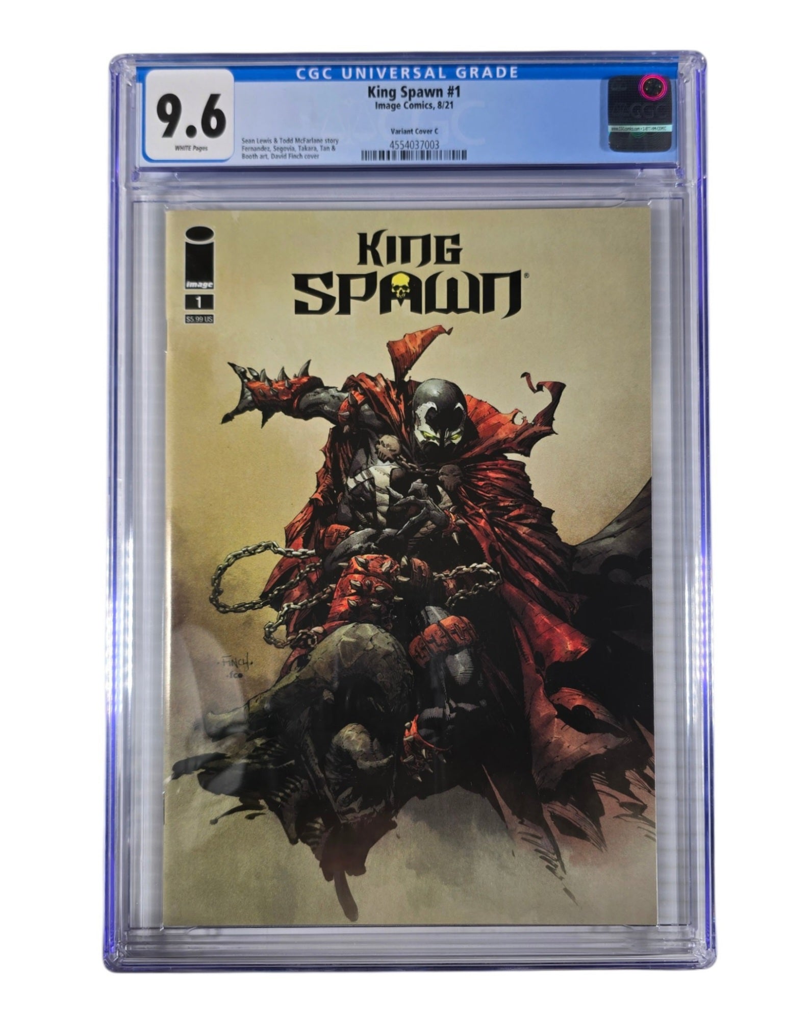 King Spawn #1C, David Finch Cover, CGC 9.6 (03), Image '21