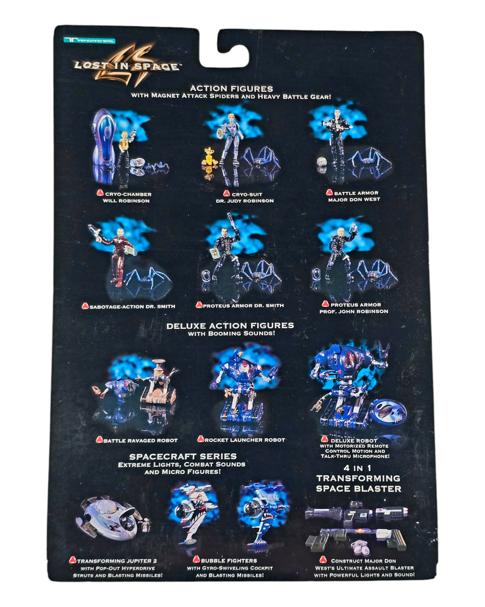 Lost in Space Cryo-Suit Dr. Judy Robinson, Trendmasters '97 — back of package