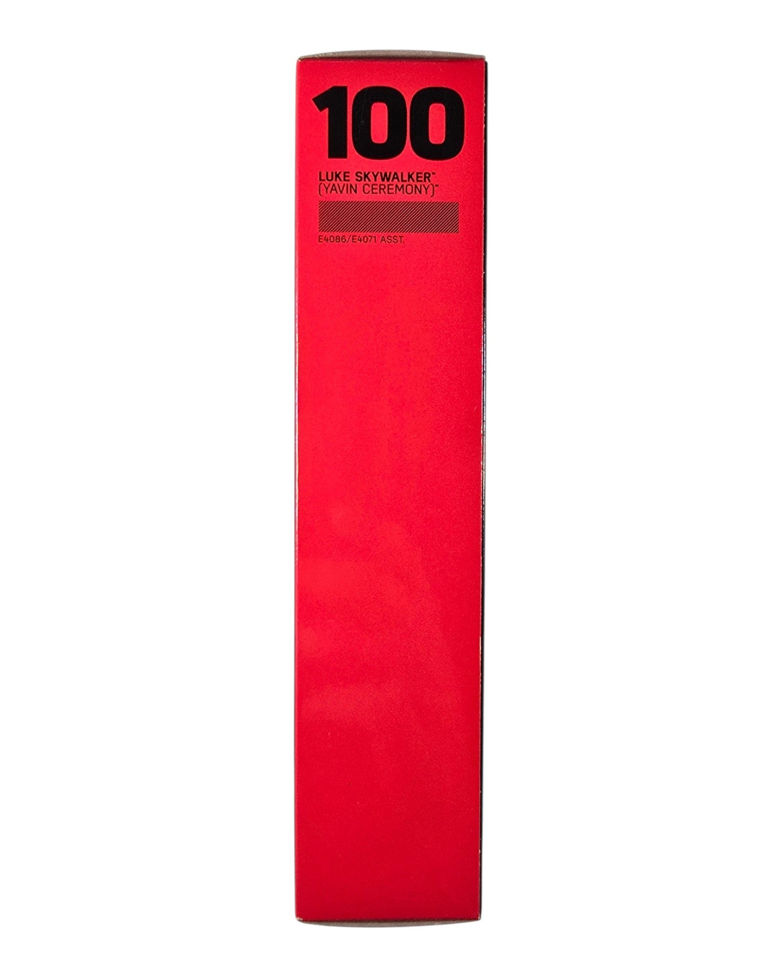 Star Wars The Black Series #100 Luke Skywalker (Yavin Ceremony), Hasbro '19 — right edge of package