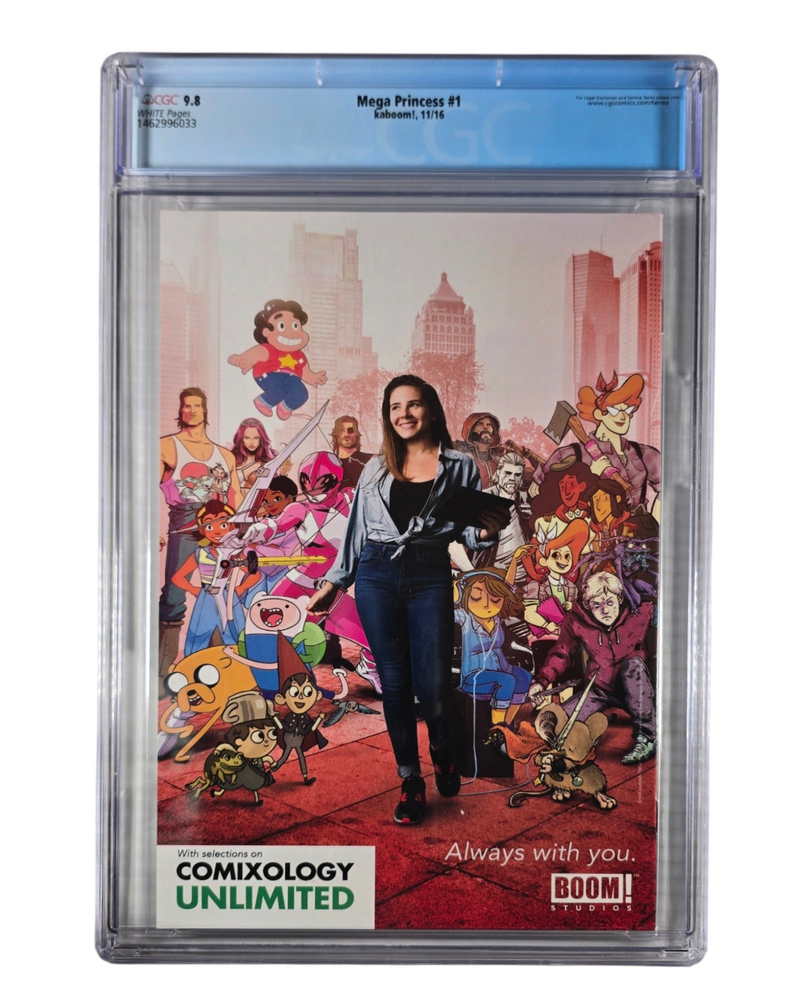 Mega Princess #1, CGC 9.8 (33), BOOM! '16 — back of package