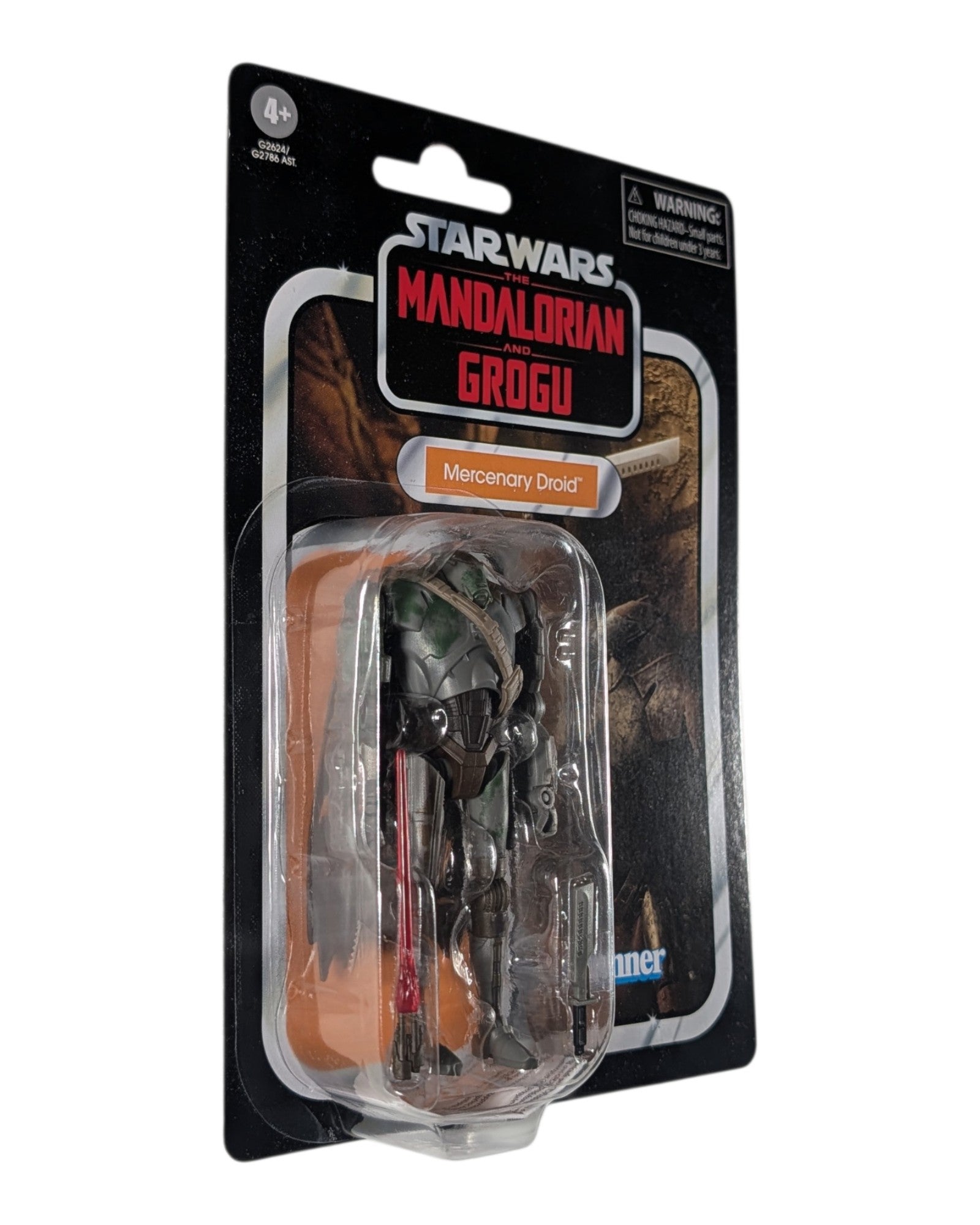 Star Wars Vintage Collection VC407 Mercenary Droid, Hasbro '26 — left edge of package